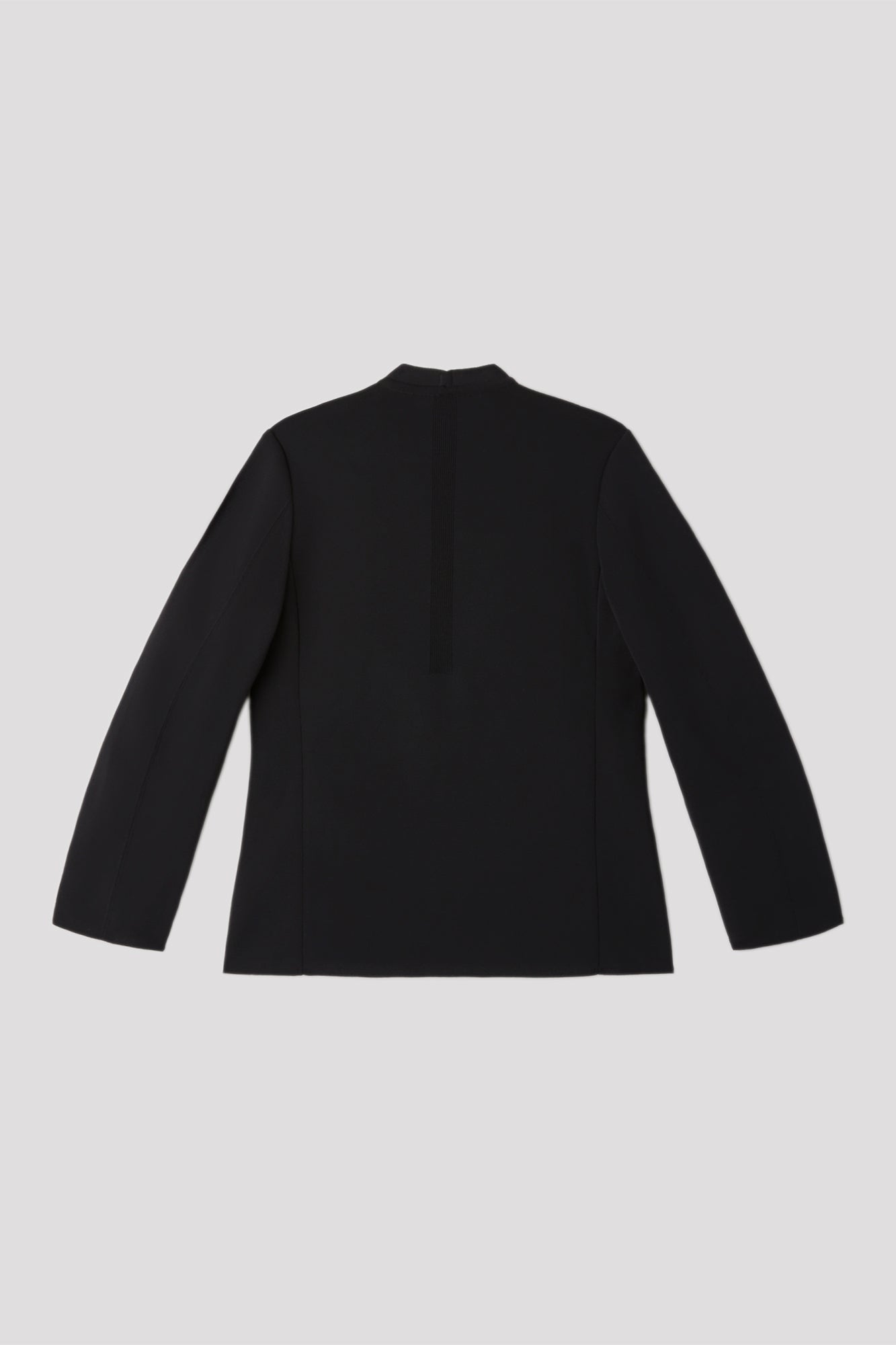 MILAN RIB DOUBLE BREASTED COLLARLESS JACKET