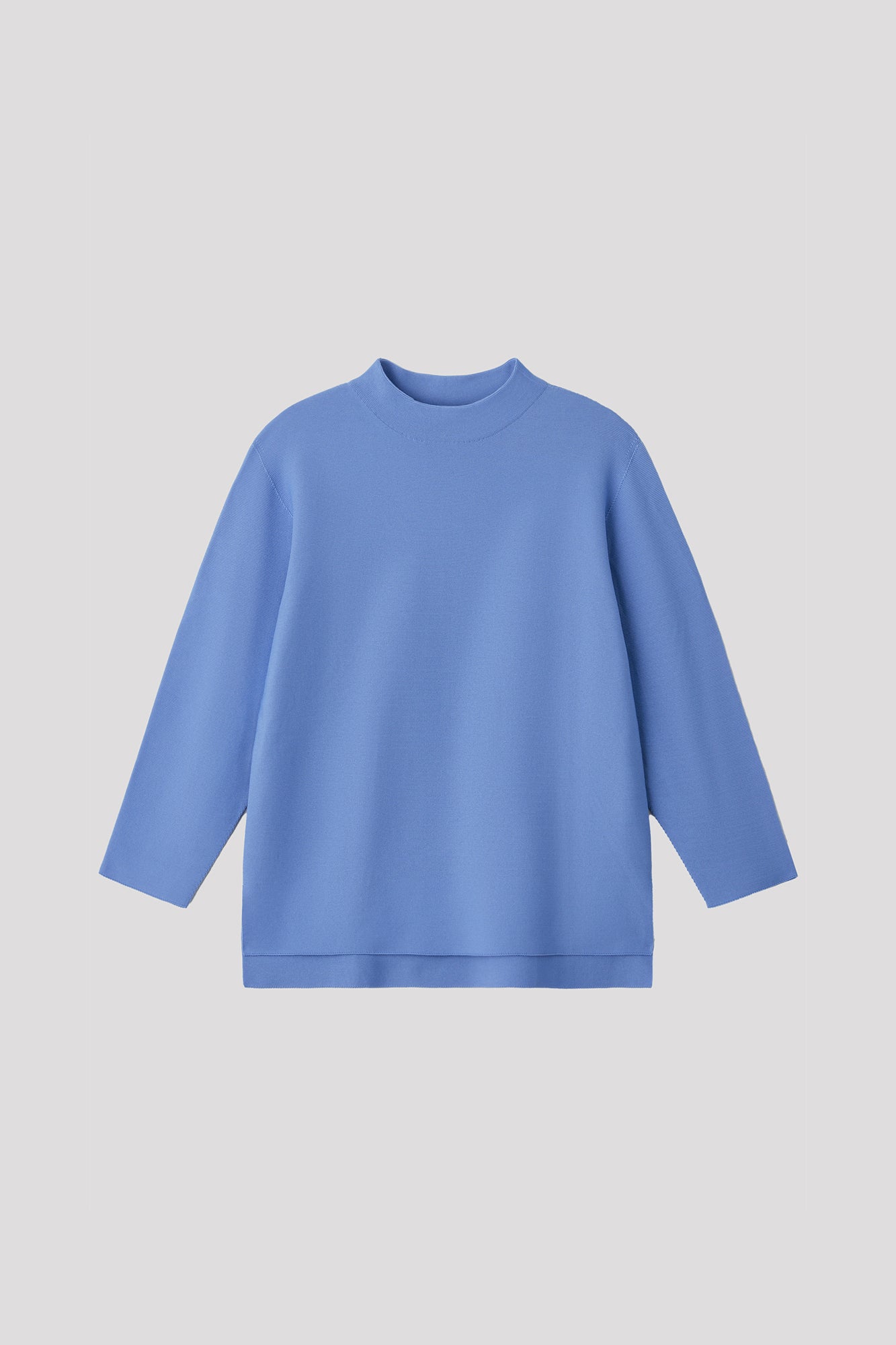 GARTER MOCKNECK LONG SLEEVE T-SHIRT