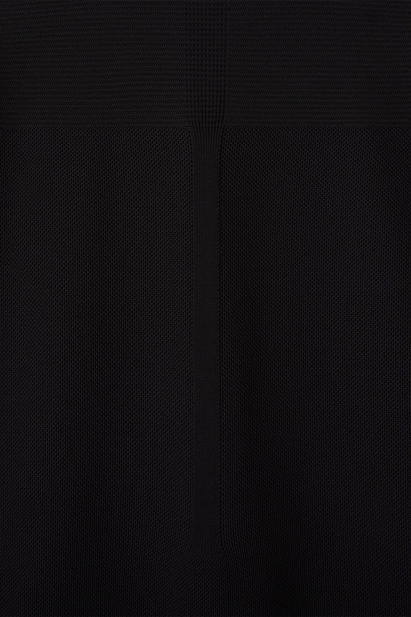 MESH STAND FALL COLLAR LONG COAT