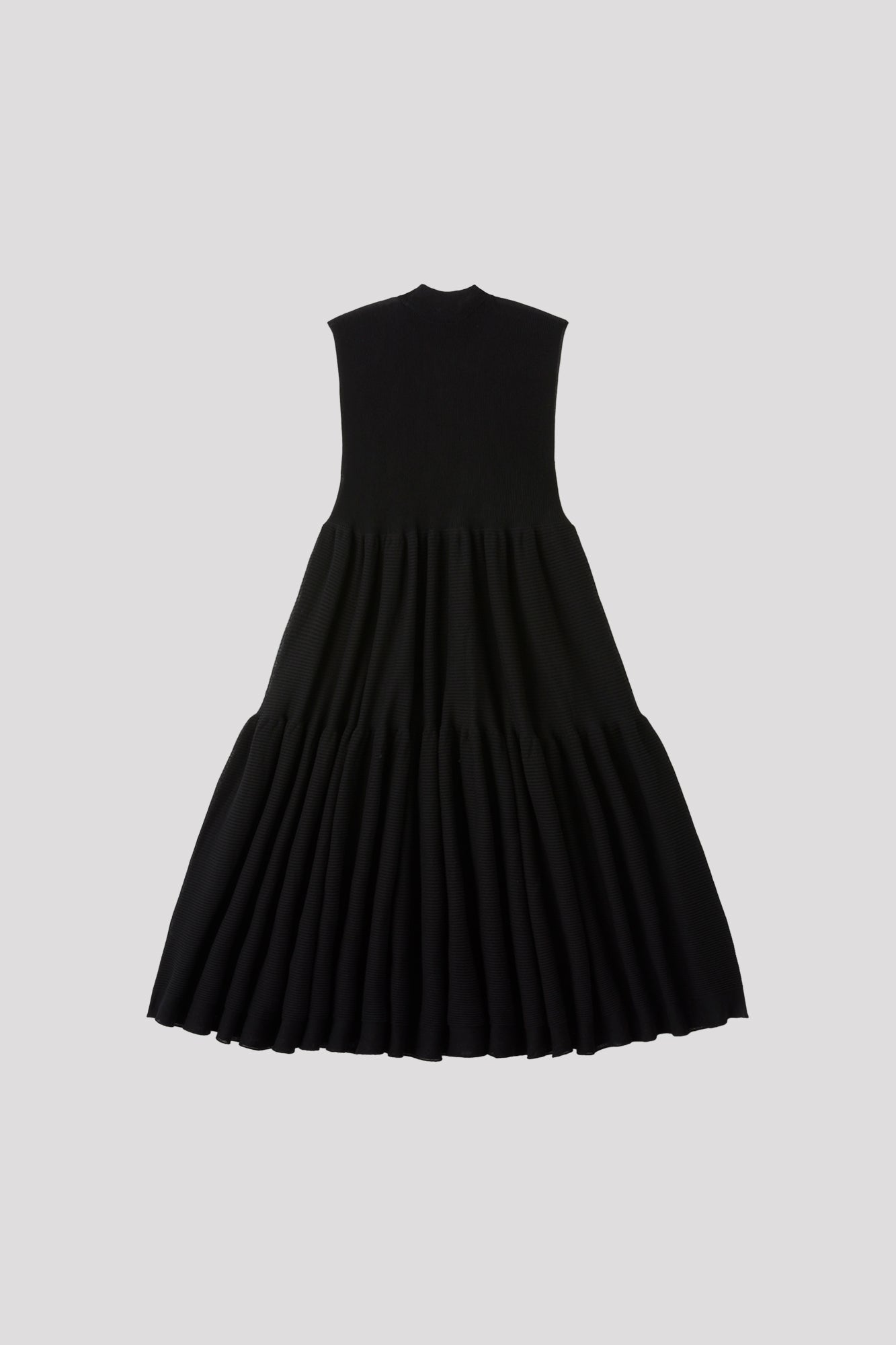 CASCADES SLEEVELESS TIERED MINI DRESS
