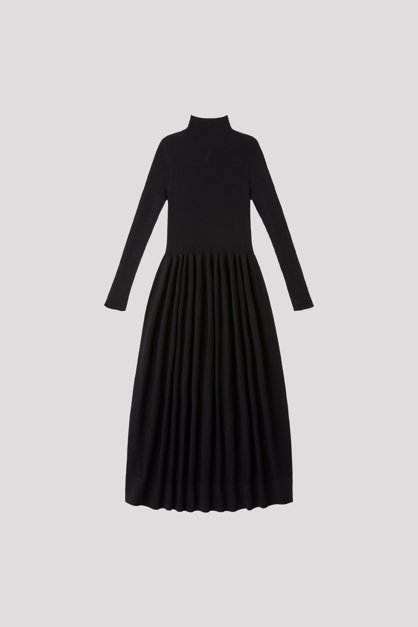 RIVULET HIGHNECK LONG SLEEVE DRESS