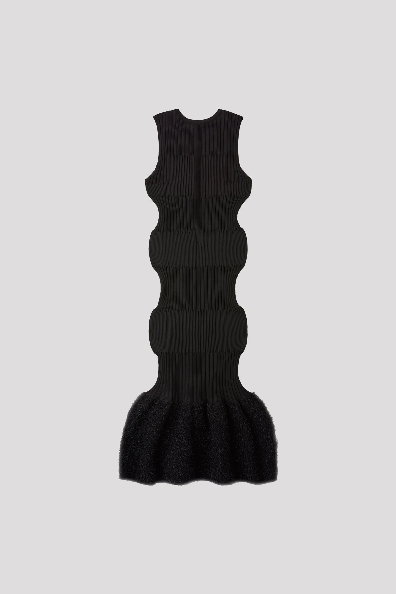 FLUTED REEF SLEEVELESS MERMAID DRESS