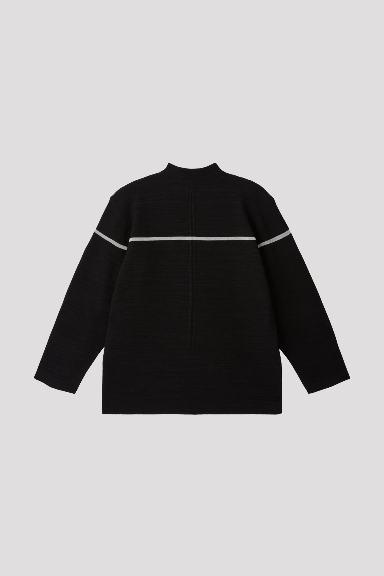 GARTER METAL MOCKNECK LONG SLEEVE TEE SHIRT