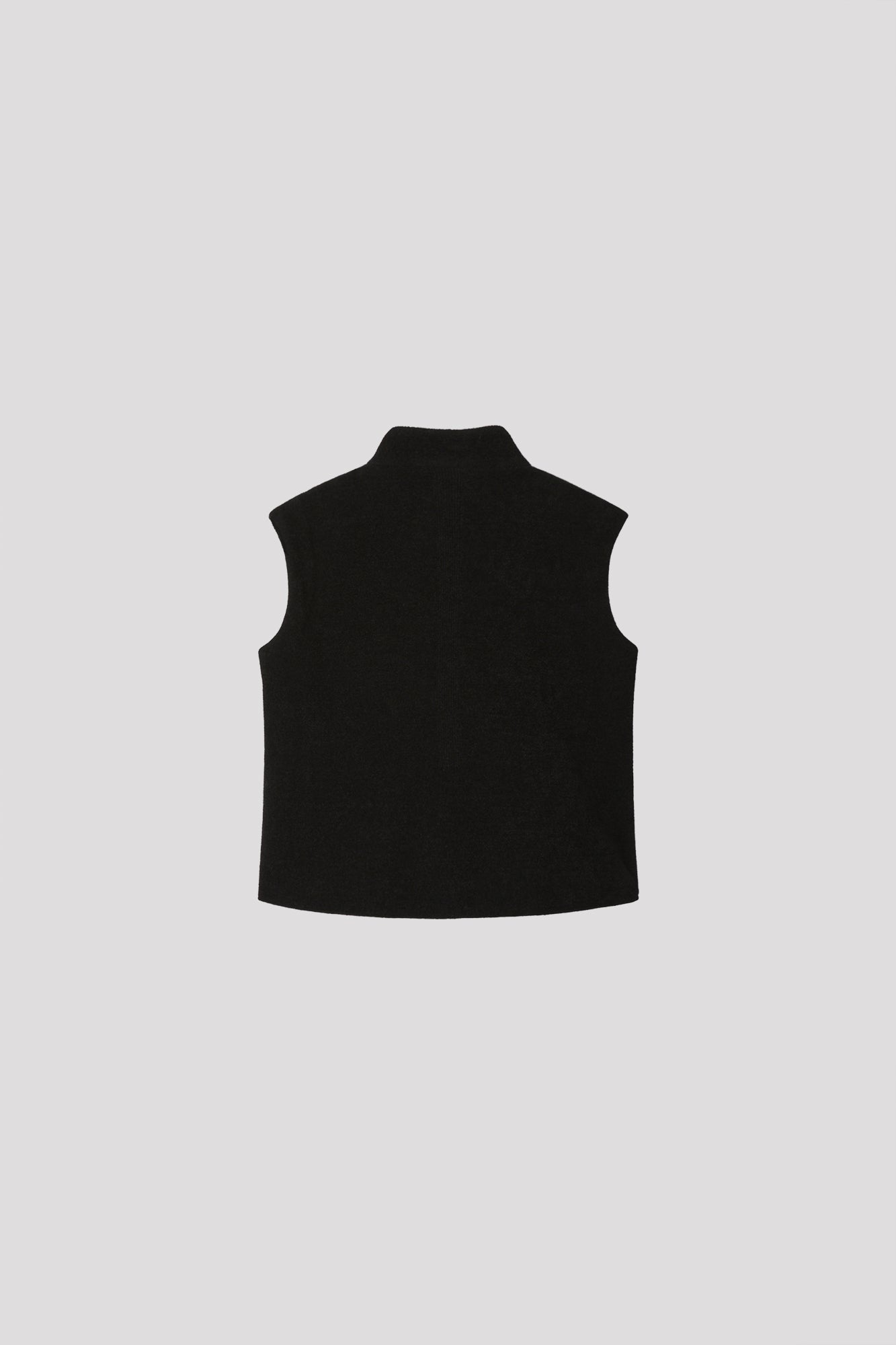 MILAN RIB VELVET STAND-UP COLLAR VEST