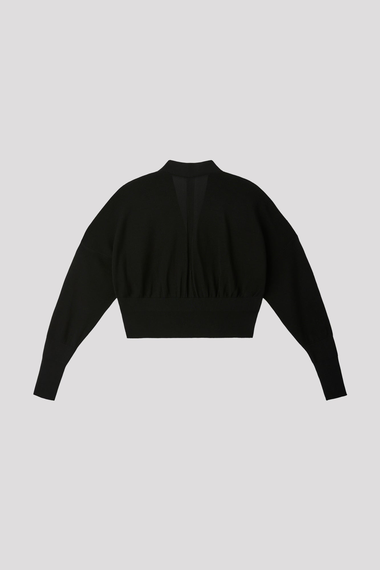 GARTER CROPPED CARDIGAN