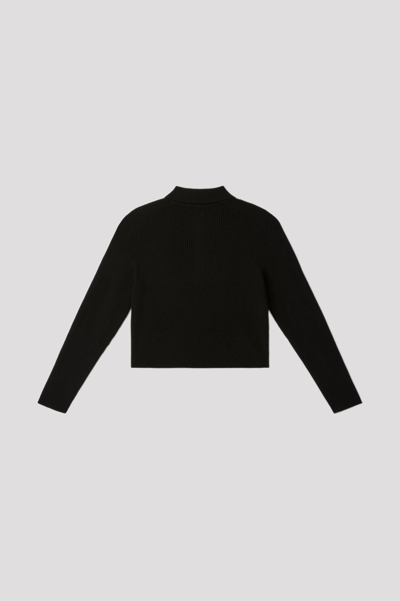SILK CASHMERE RIVULET CROPPED SHIRT CARDIGAN