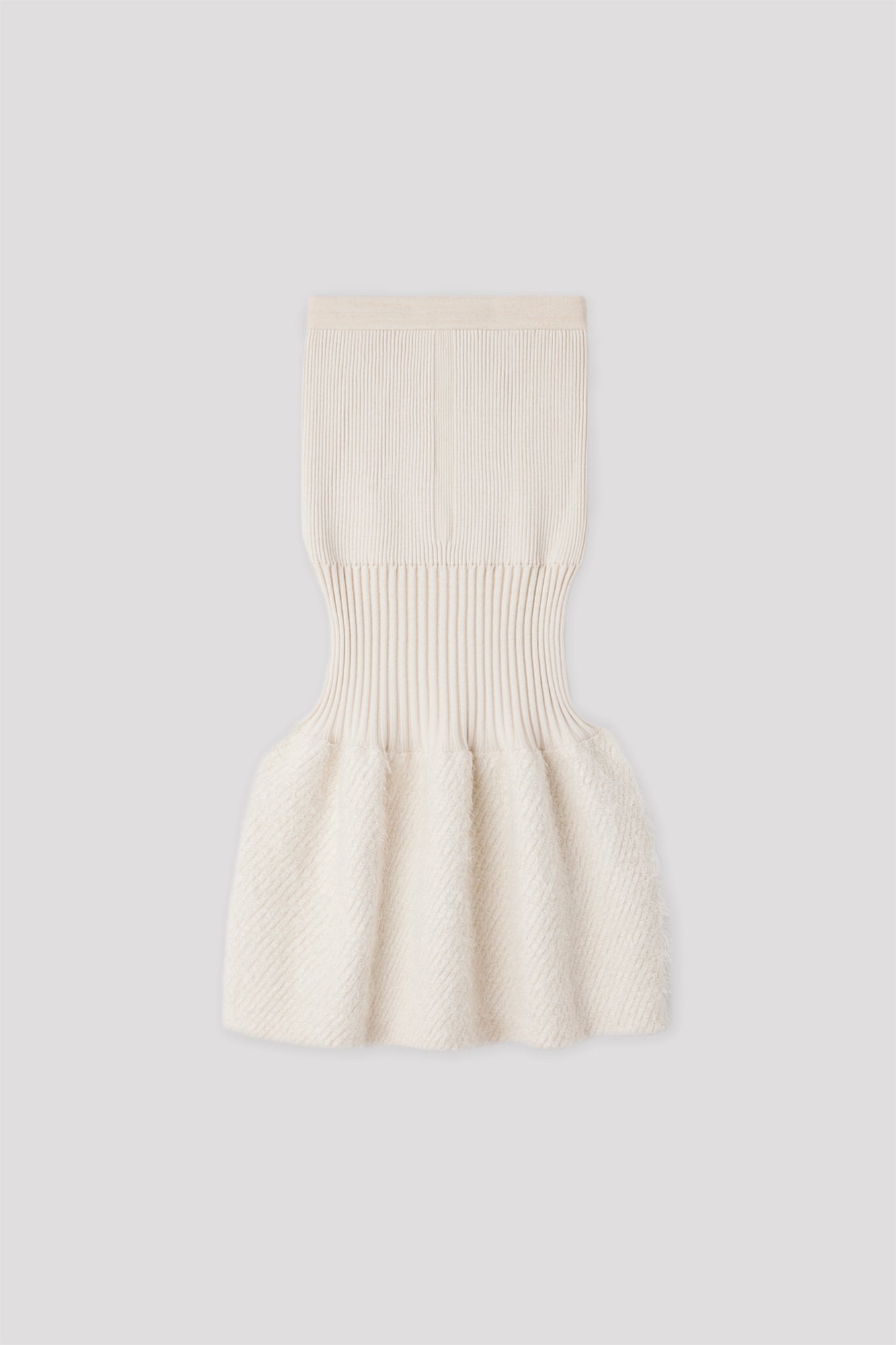 FLUTED PILE GLITTER MERMAID SKIRT