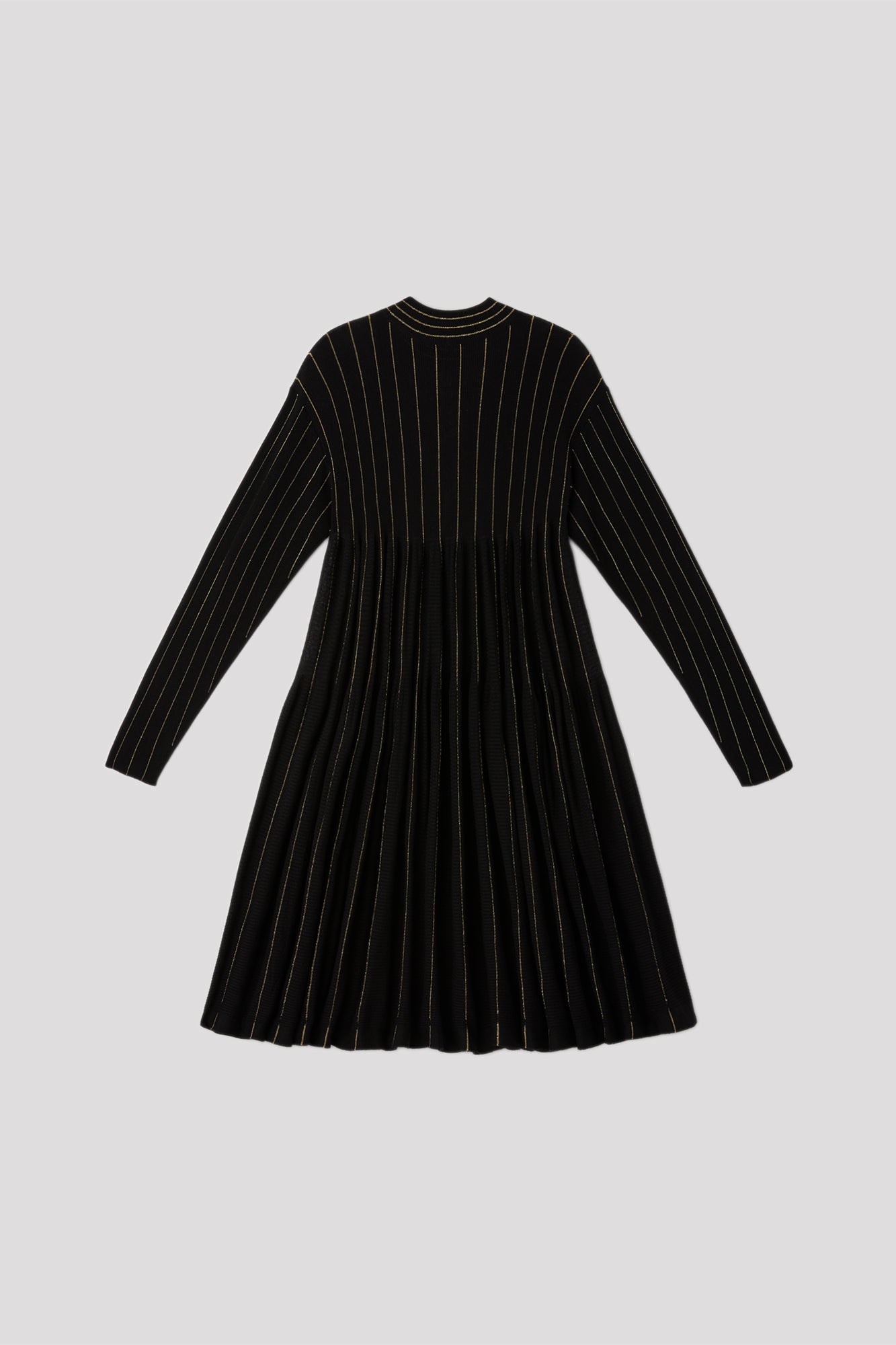 WOOL CASCADES GLITTER MOCKNECK LONG SLEEVE MINI DRESS