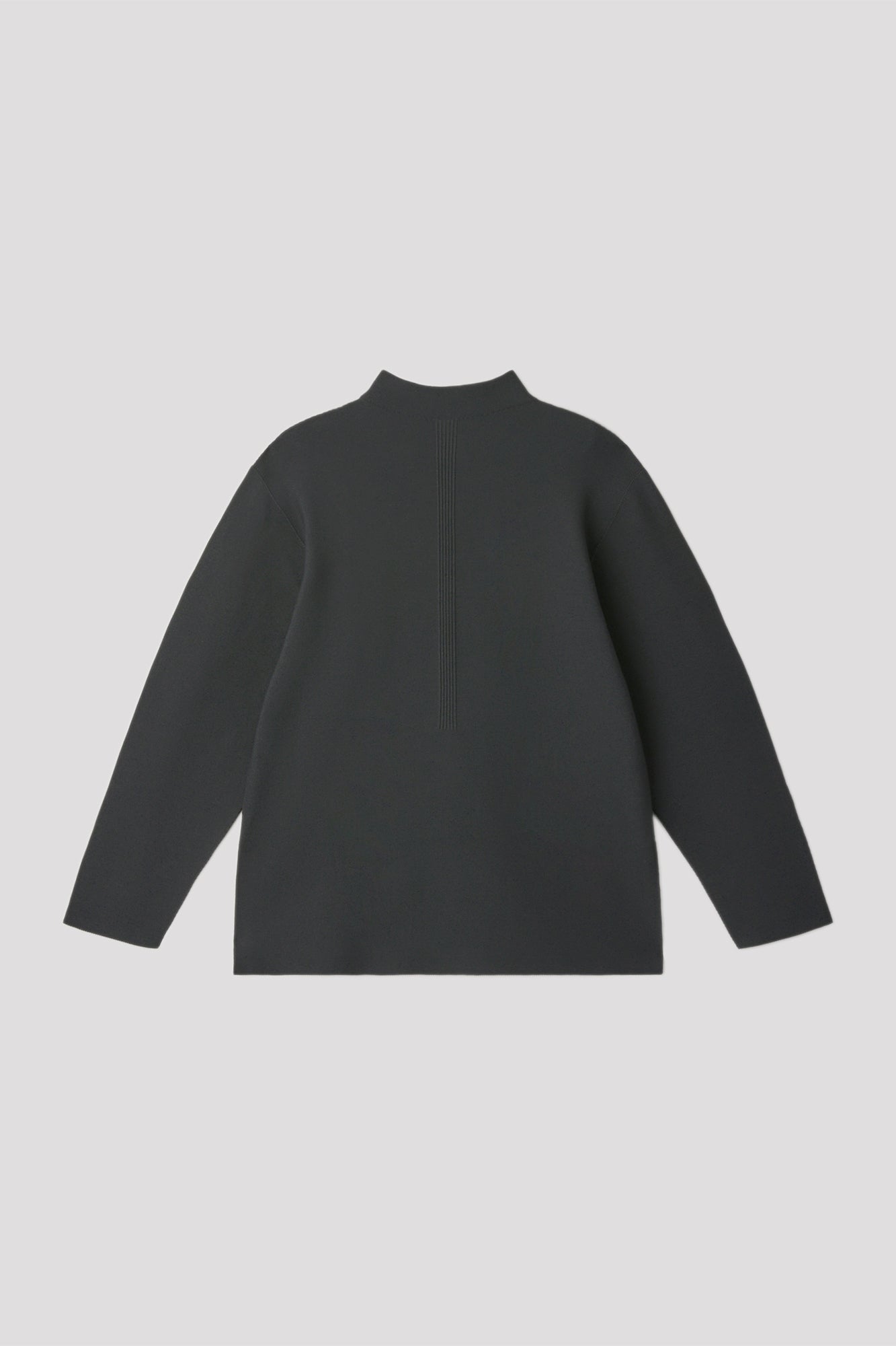 GARTER MOCKNECK LONG SLEEVE TEE SHIRT