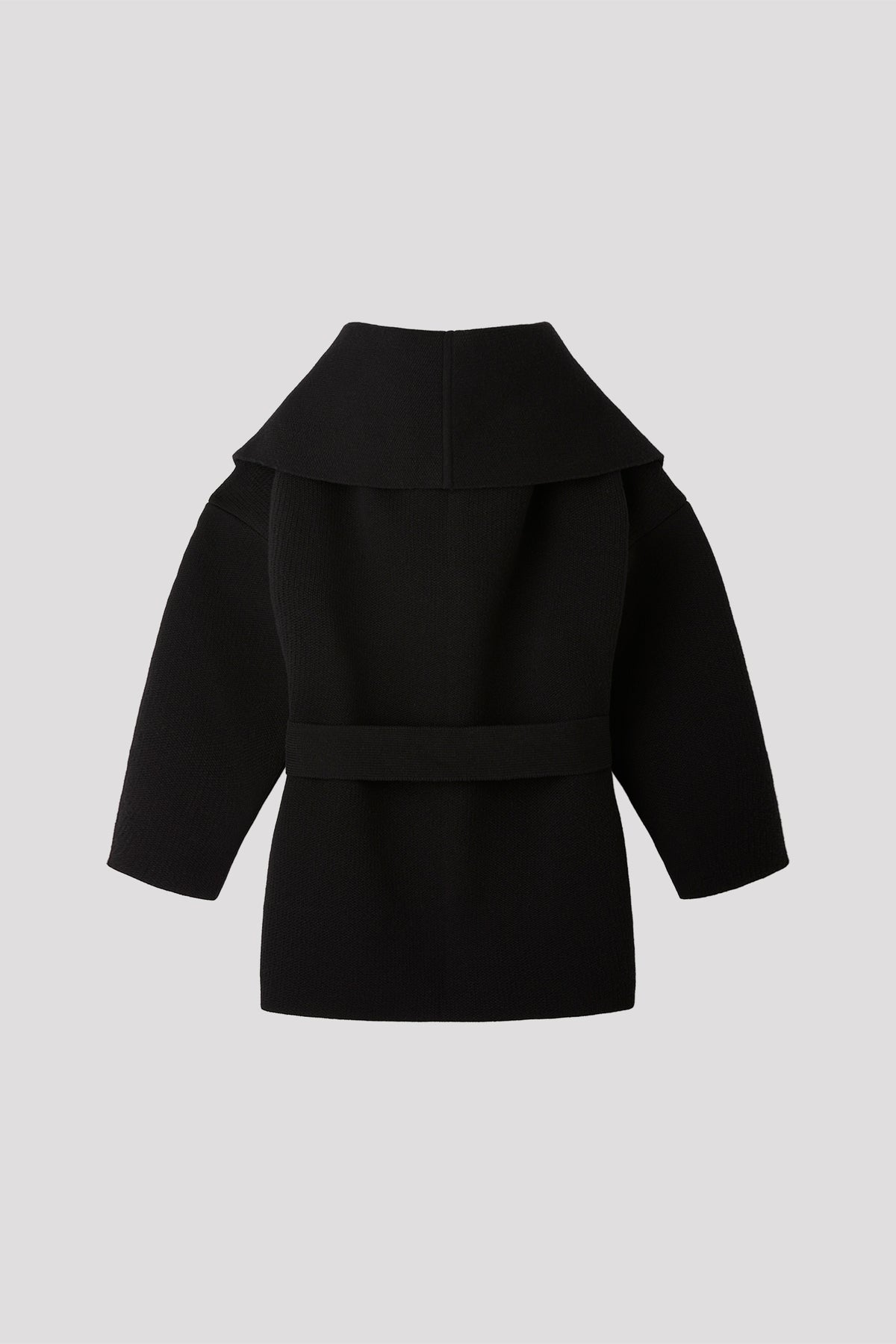 TW INLAY DRAPE BACK SHORT COAT