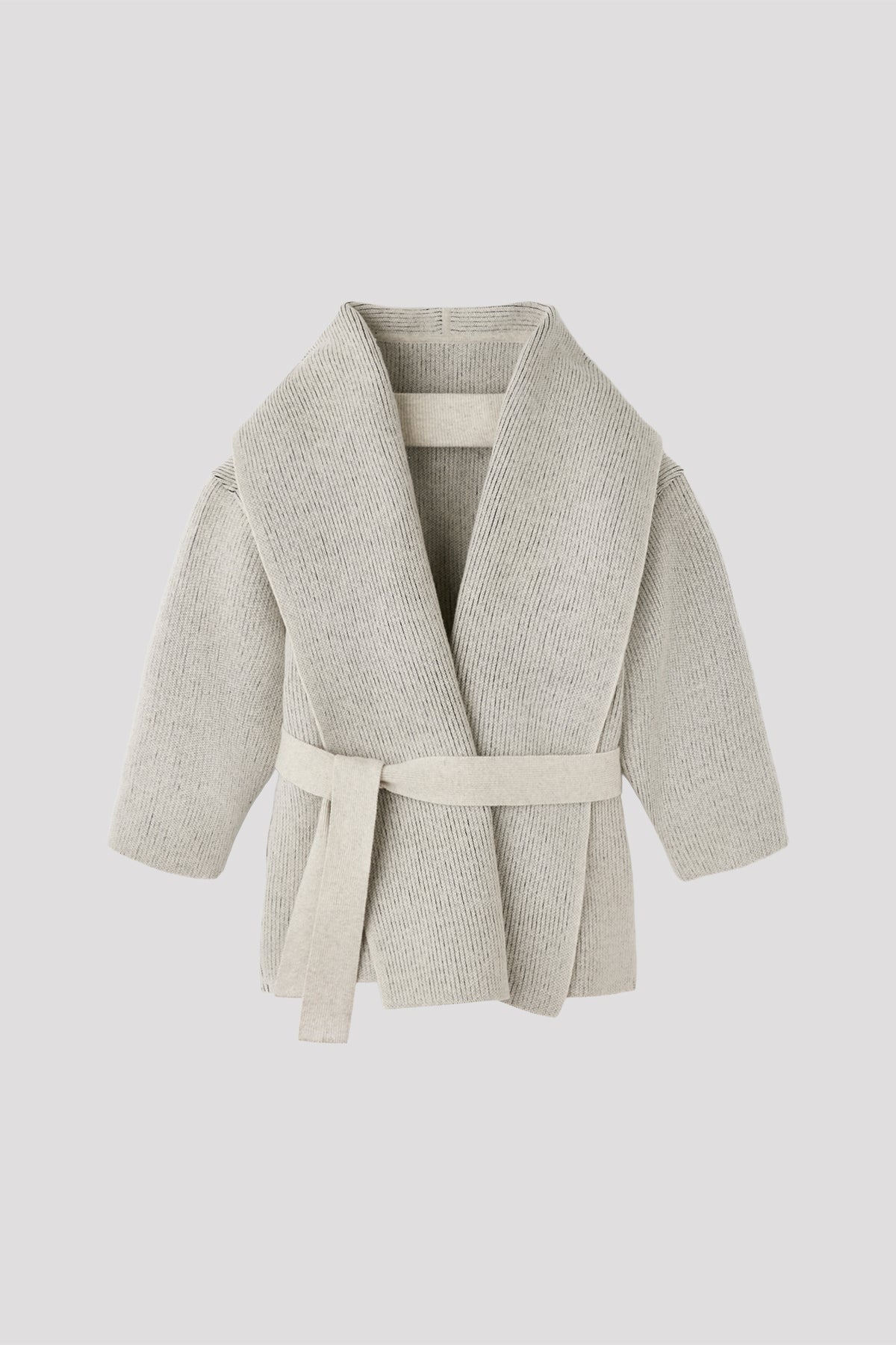 TW INLAY DRAPE BACK SHORT COAT