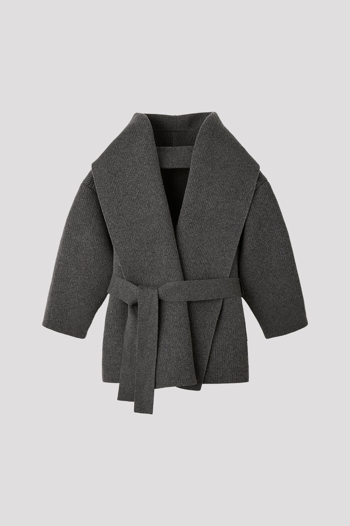TW INLAY DRAPE BACK SHORT COAT