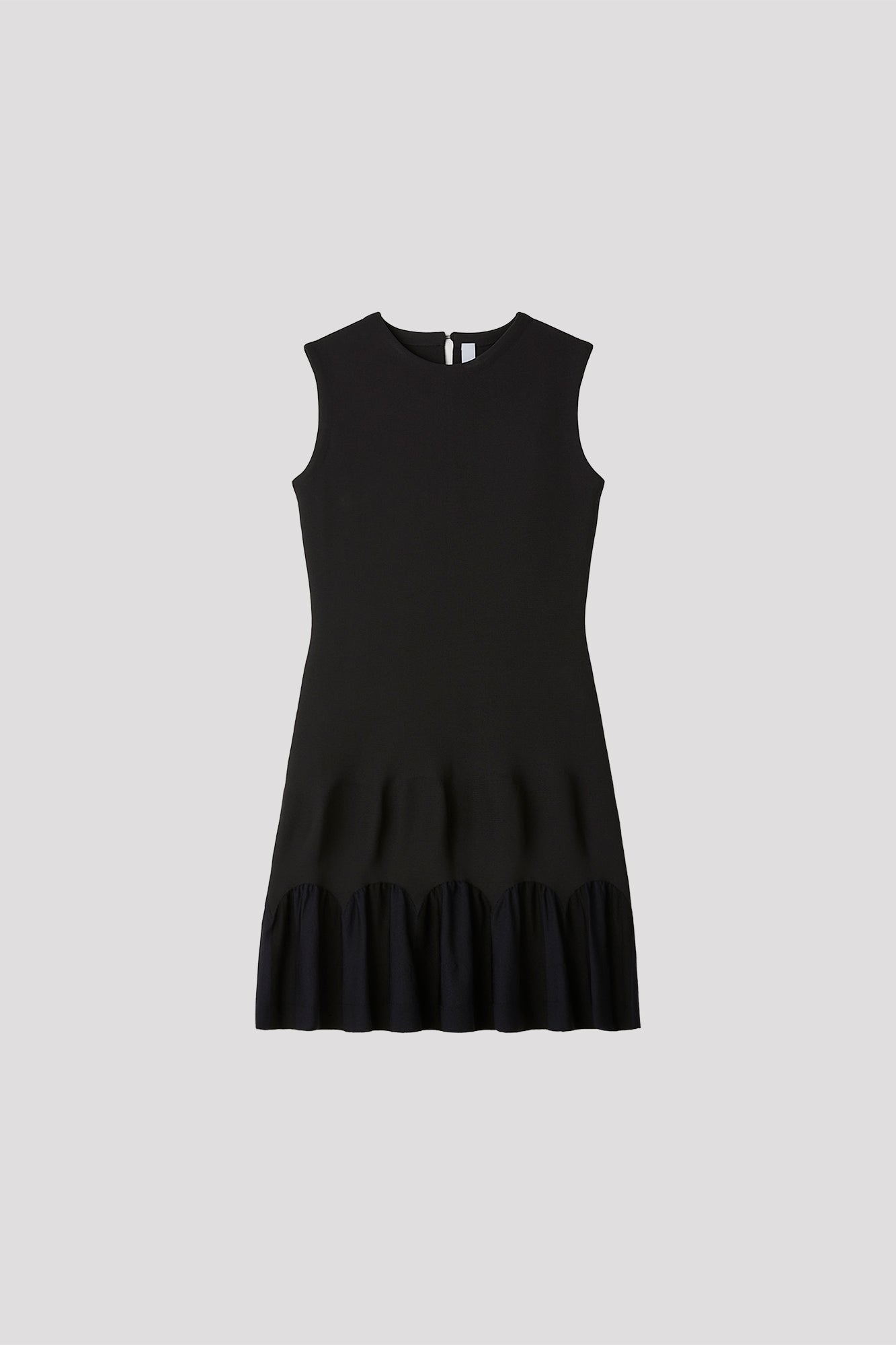 ARCHED SLEEVELESS MINI DRESS