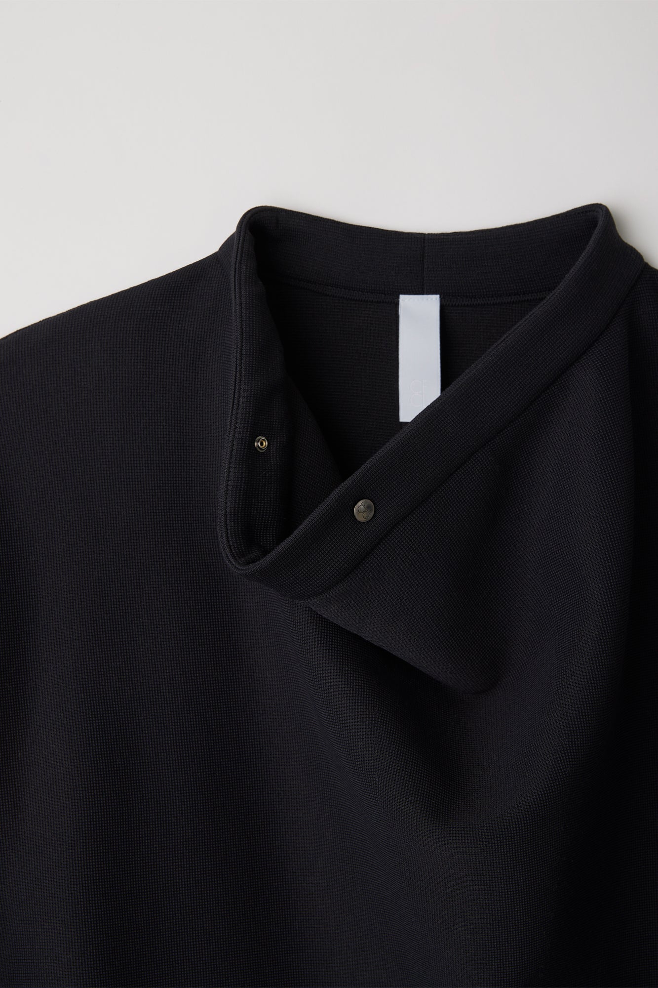 SOFT MILAN WRAP COLLAR LONG SLEEVE TOP