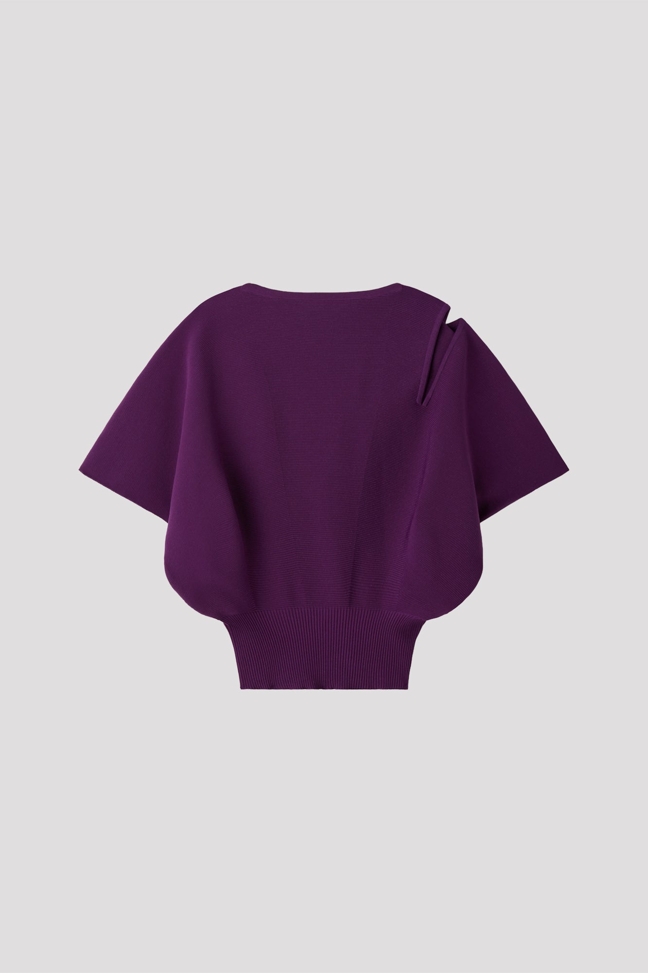 POTTERY CREASE GLITTER ASYMMETRIC TOP