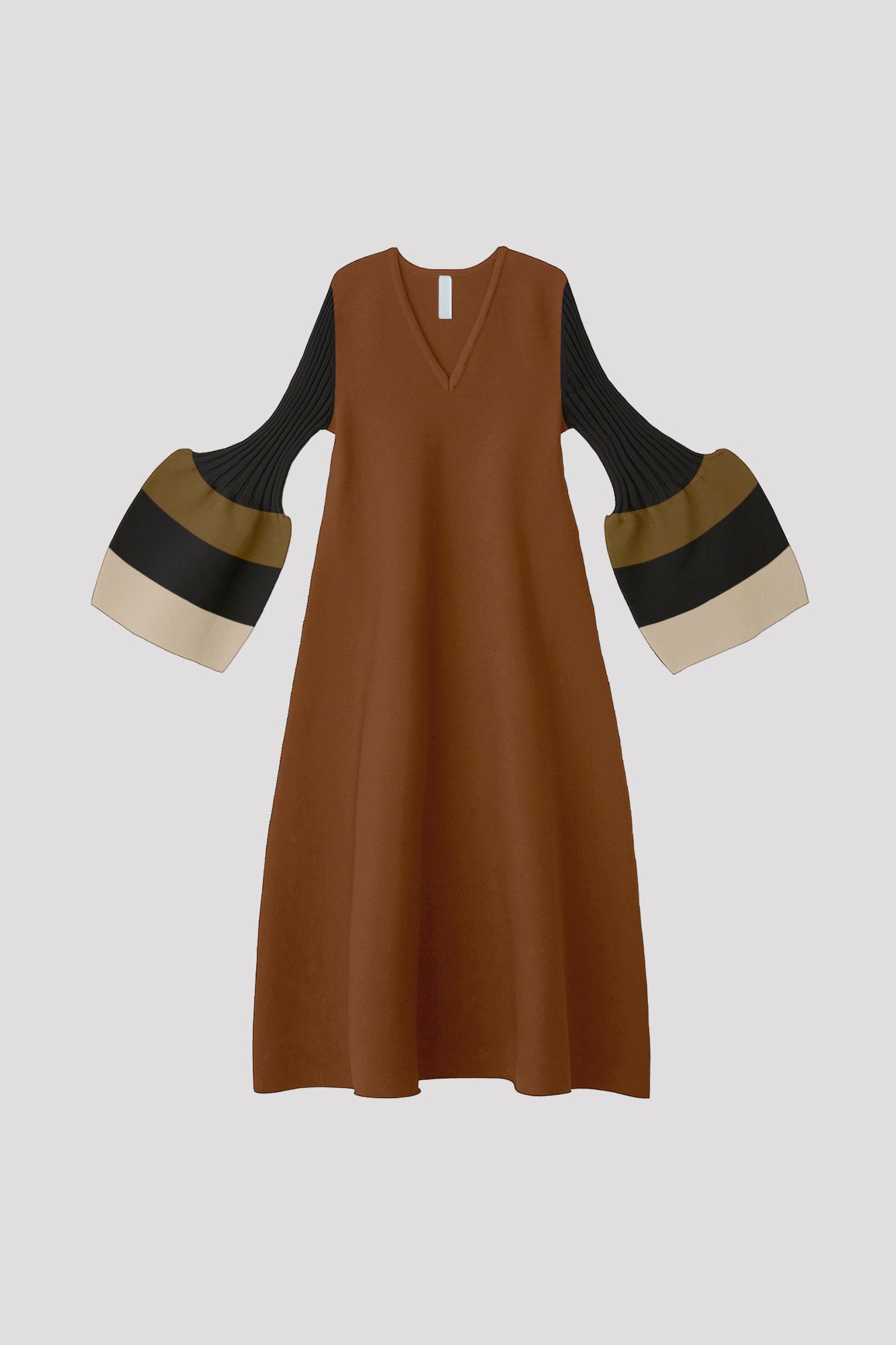POTTERY LONG BELL SLEEVE FLARE DRESS