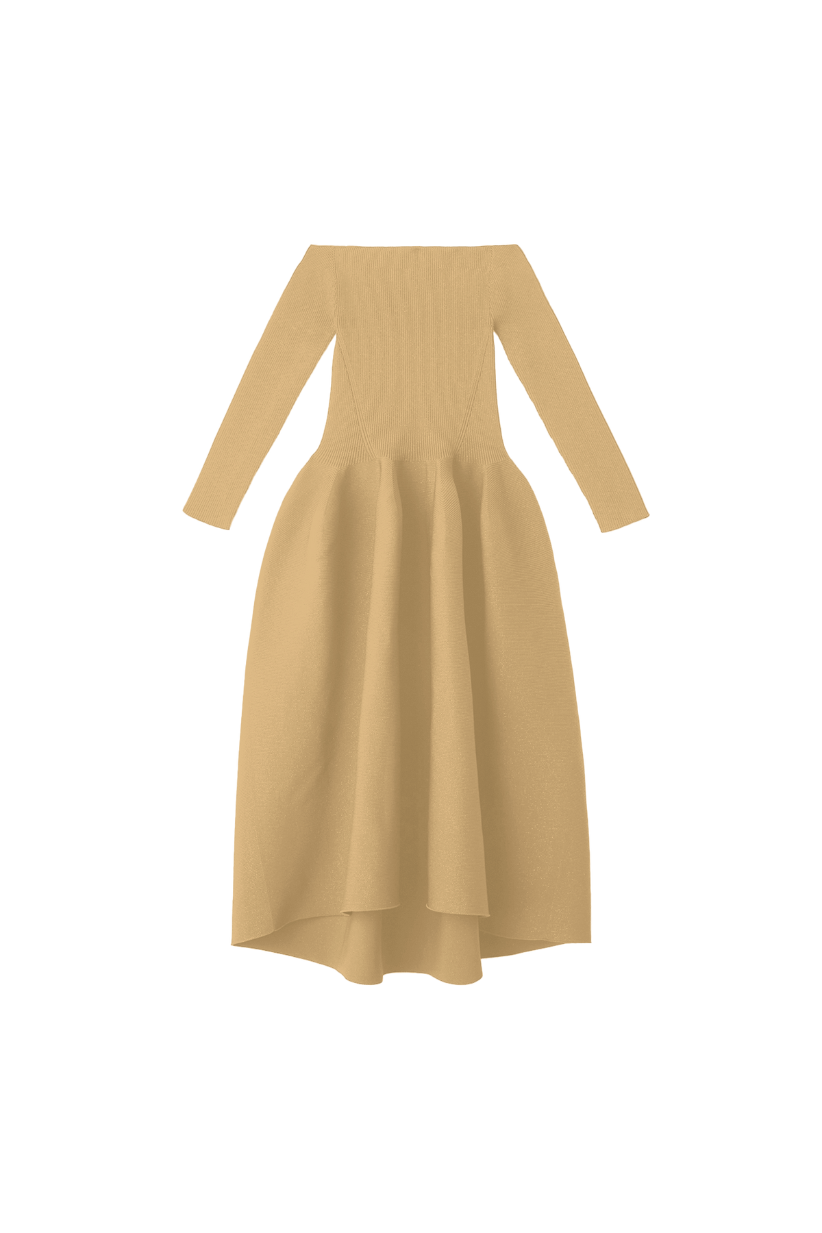POTTERY HS OFF SHOULDER LONG SLEEVE DRESS