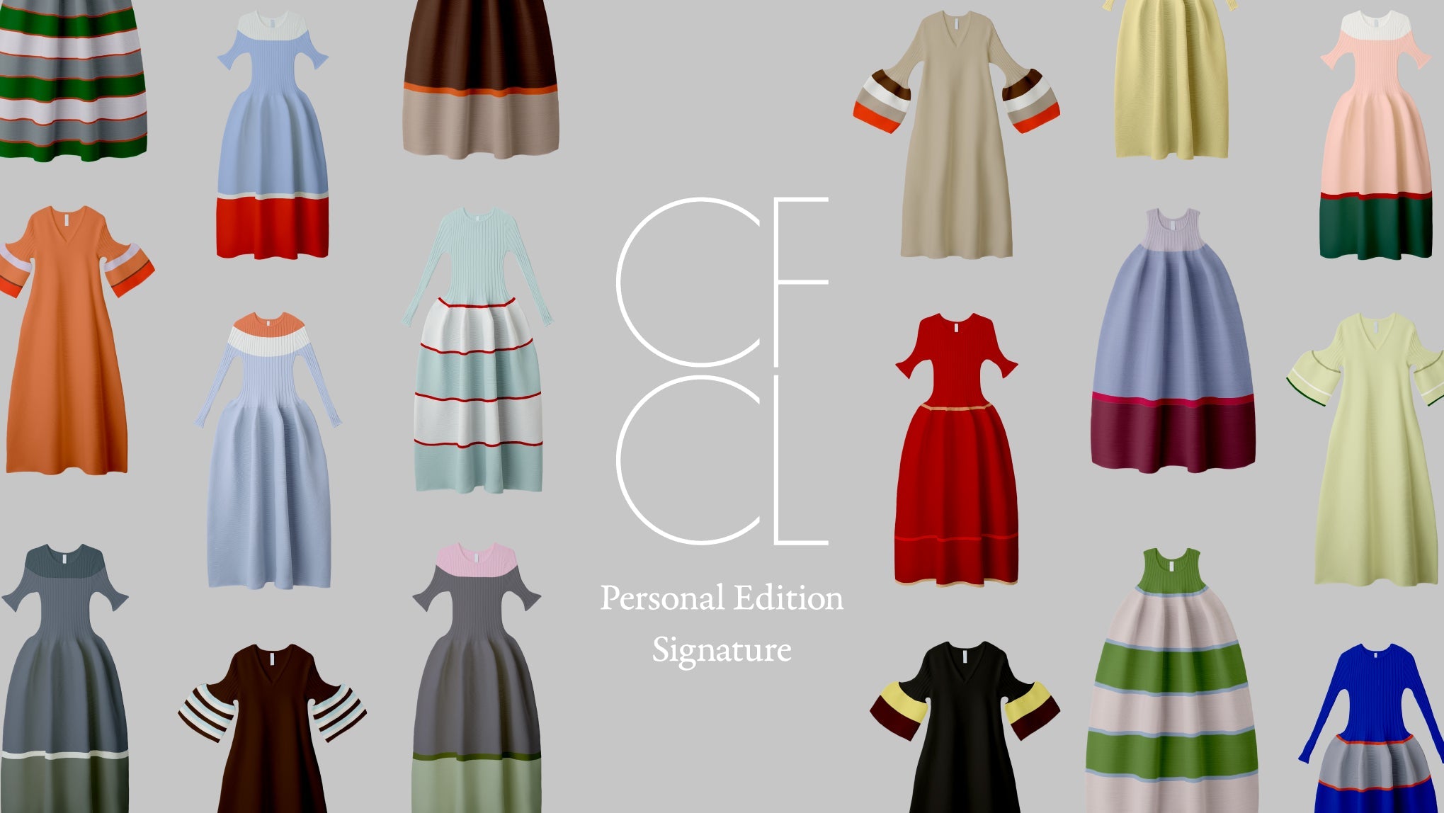 CFCL 新作ドレス POTTERY GLITTER OFF SHOULDER SHORT SLEEVE DRESS