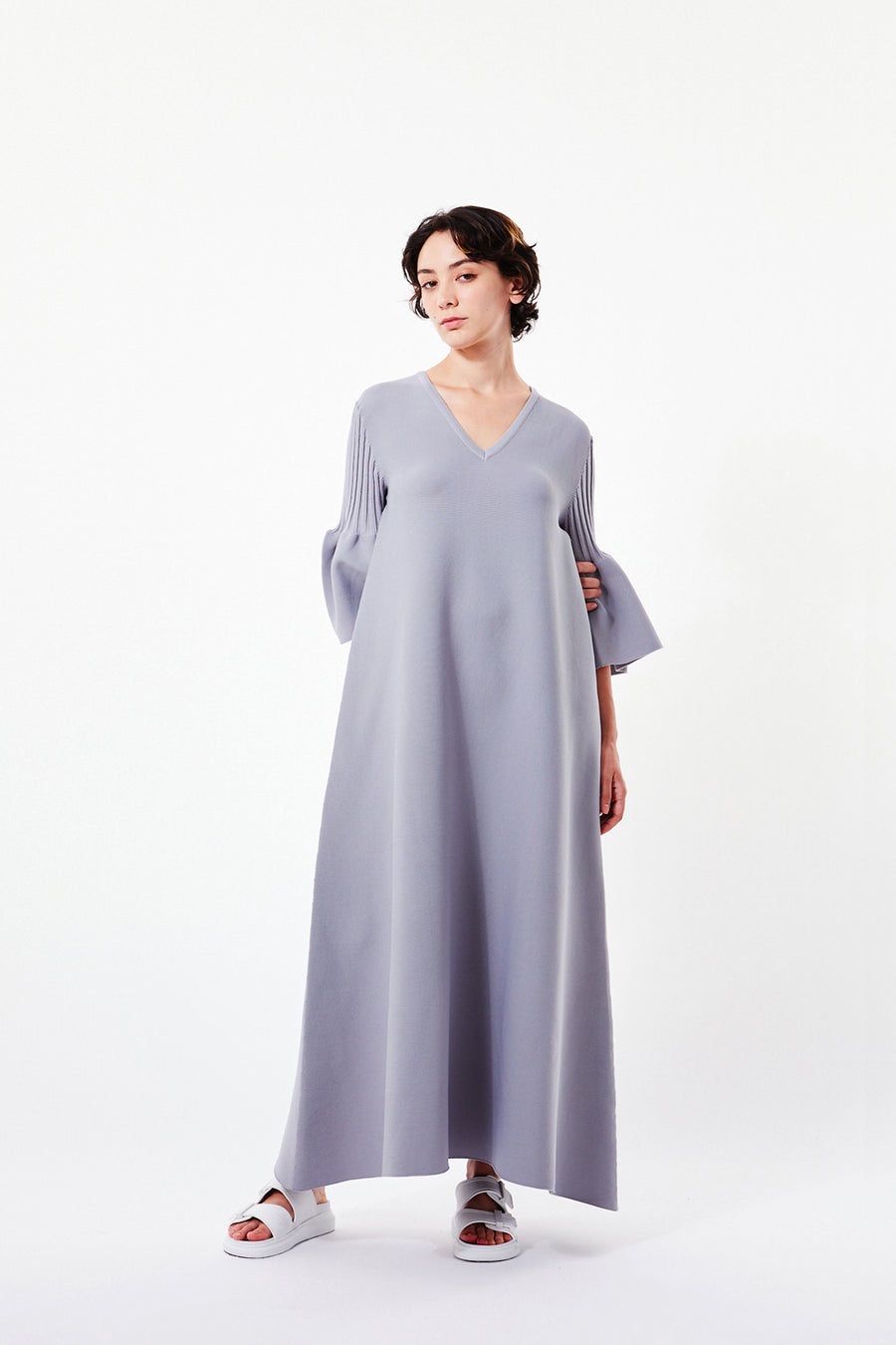 CFCL POTTERY KAFTAN 1 カフタン ドレス 紺 size1 - ロング