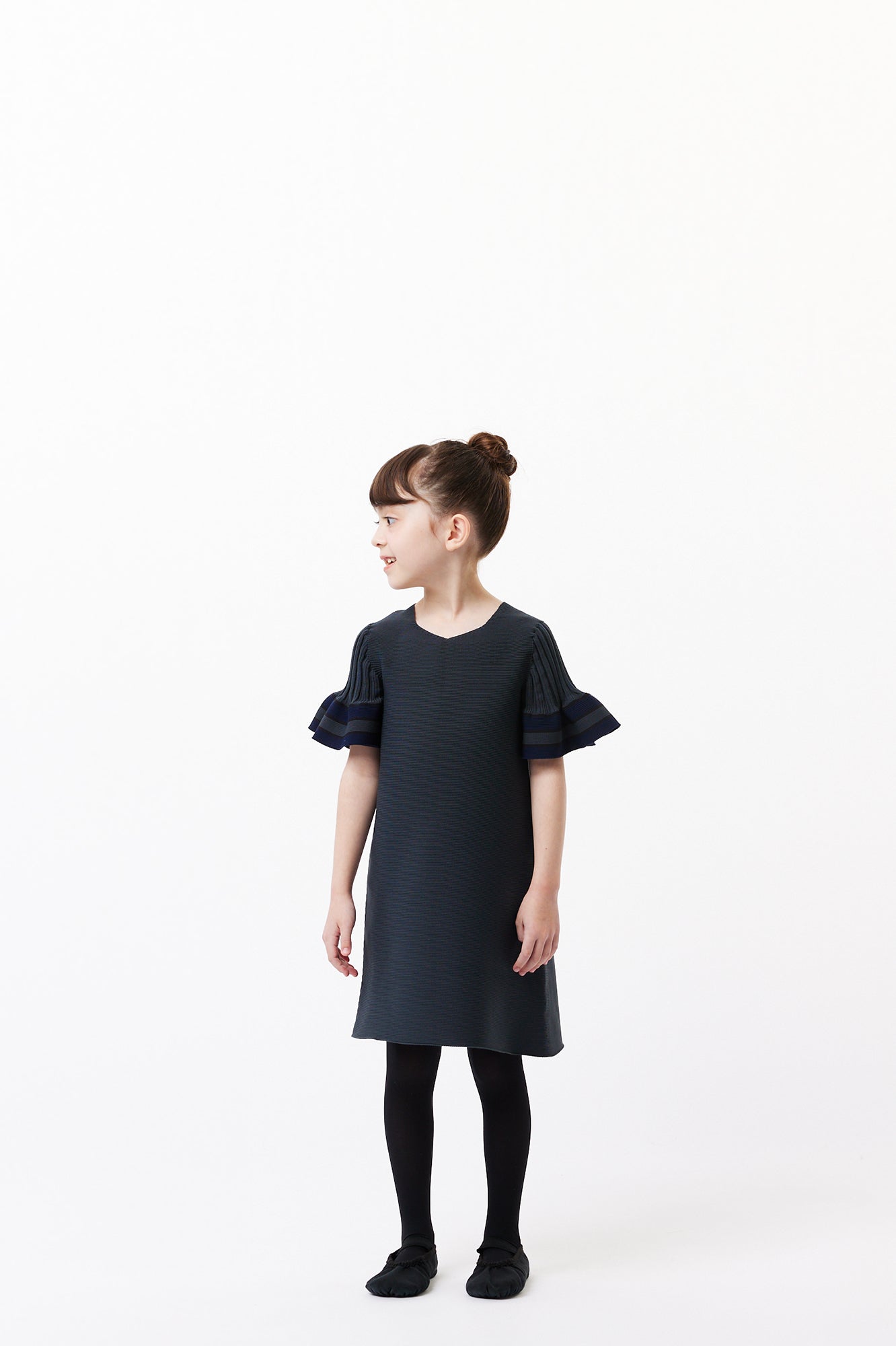 POTTERY KID SHORT BELL SLEEVES FLARE DRESS