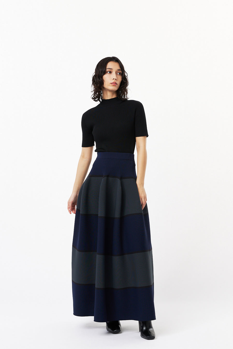 CFCL POTTERY SKIRT BLACK MULTI サイズ1 - スカート