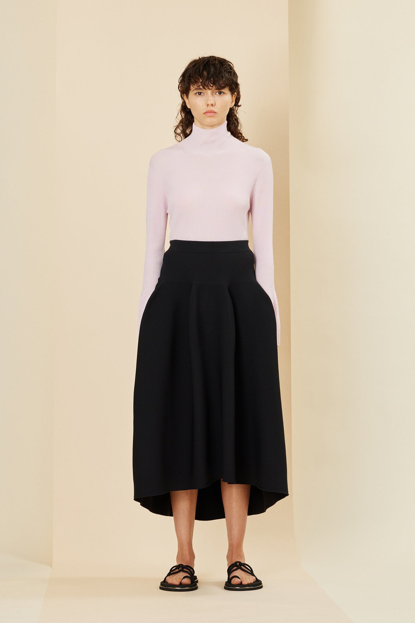 POTTERY ROUNDED HEM SKIRT