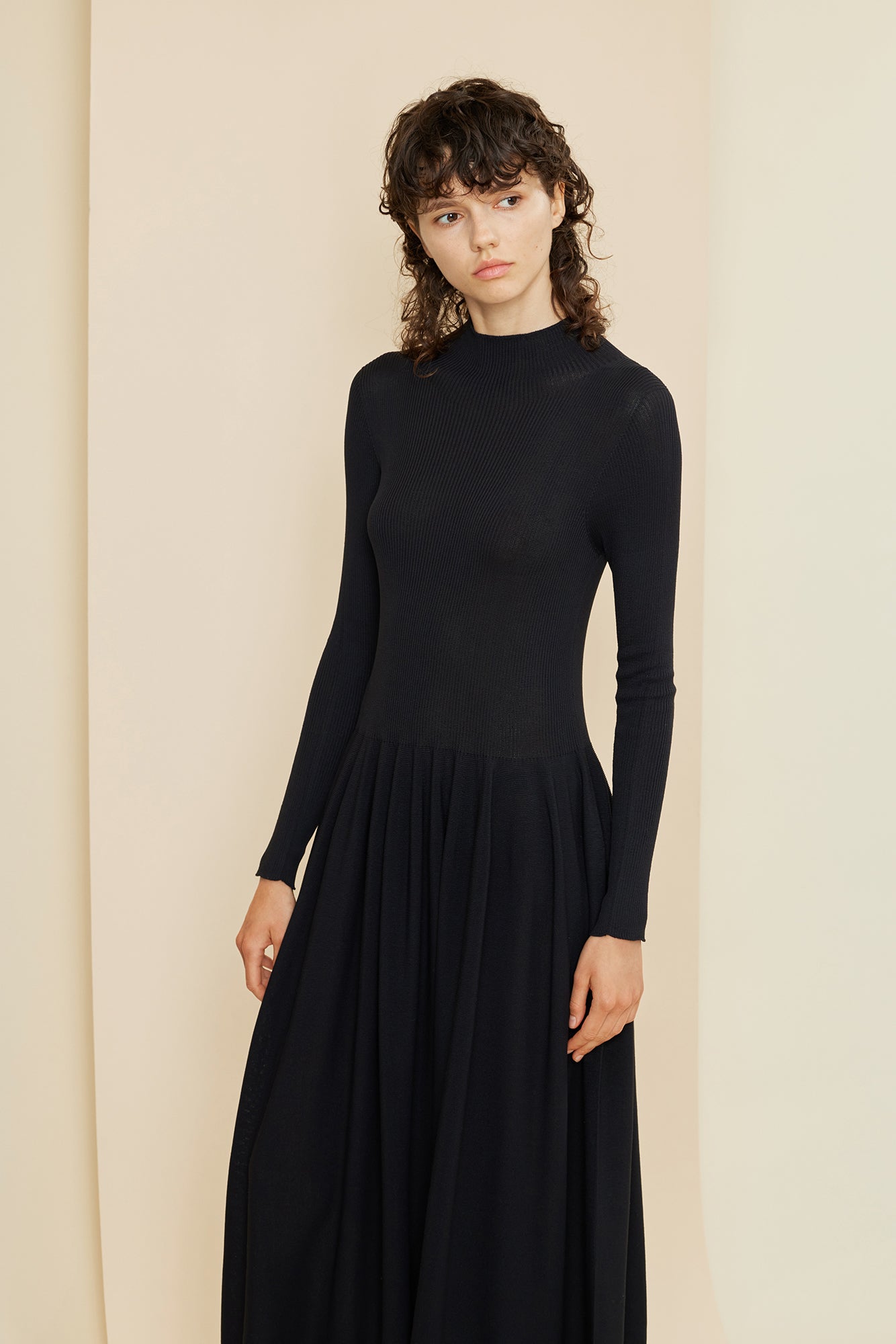 RIVULET HIGHNECK LONG SLEEVE DRESS \u2013 CFCL Official