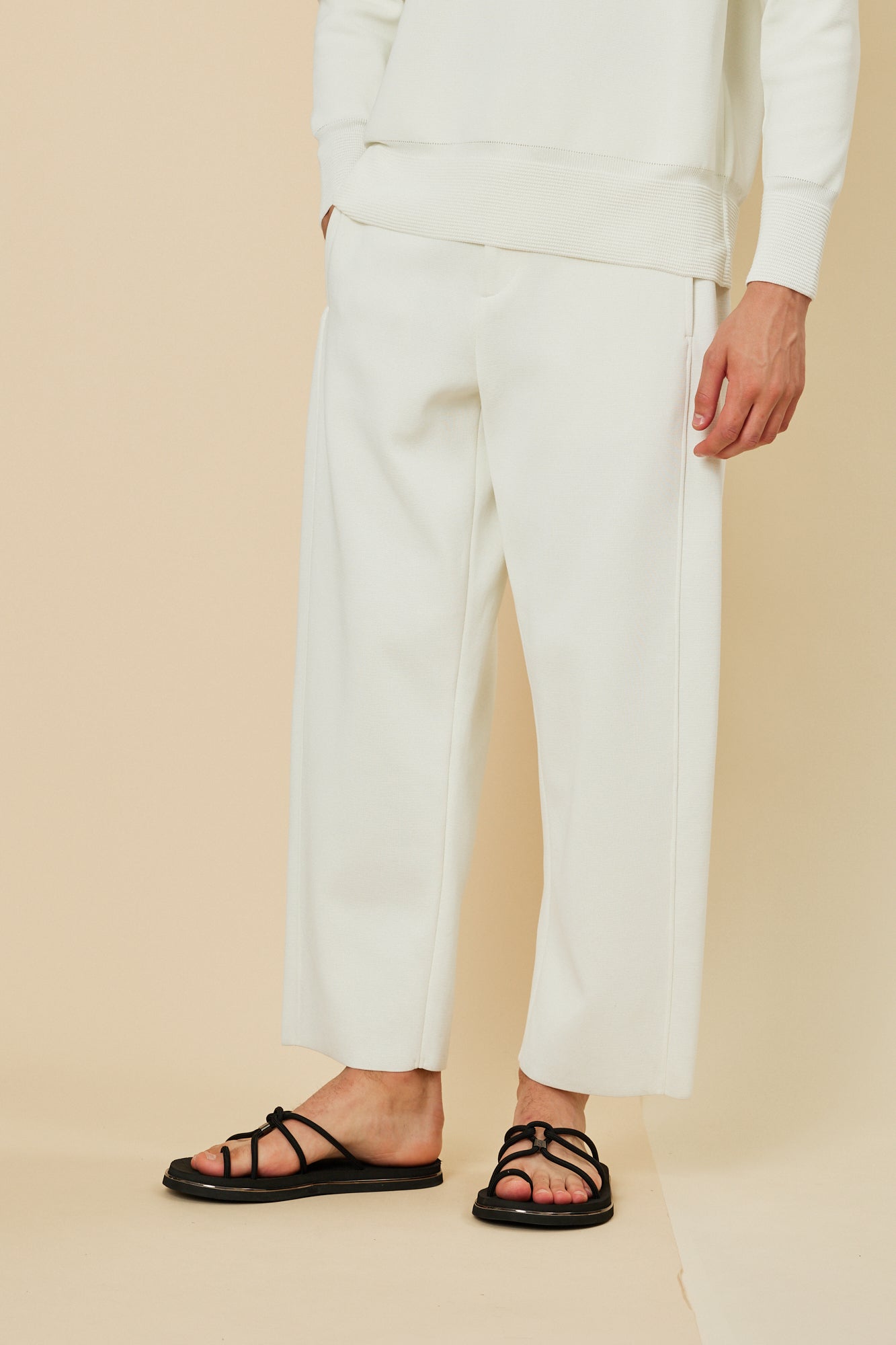 MILAN RIB CURVED PANTS