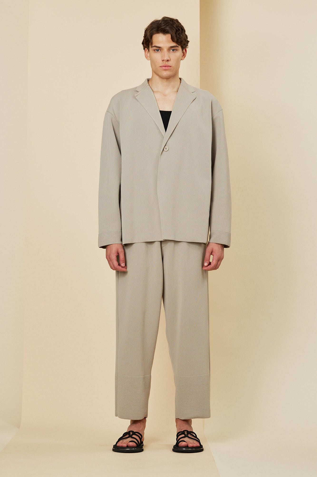 MILAN RIB BOXY TAILORED JACKET