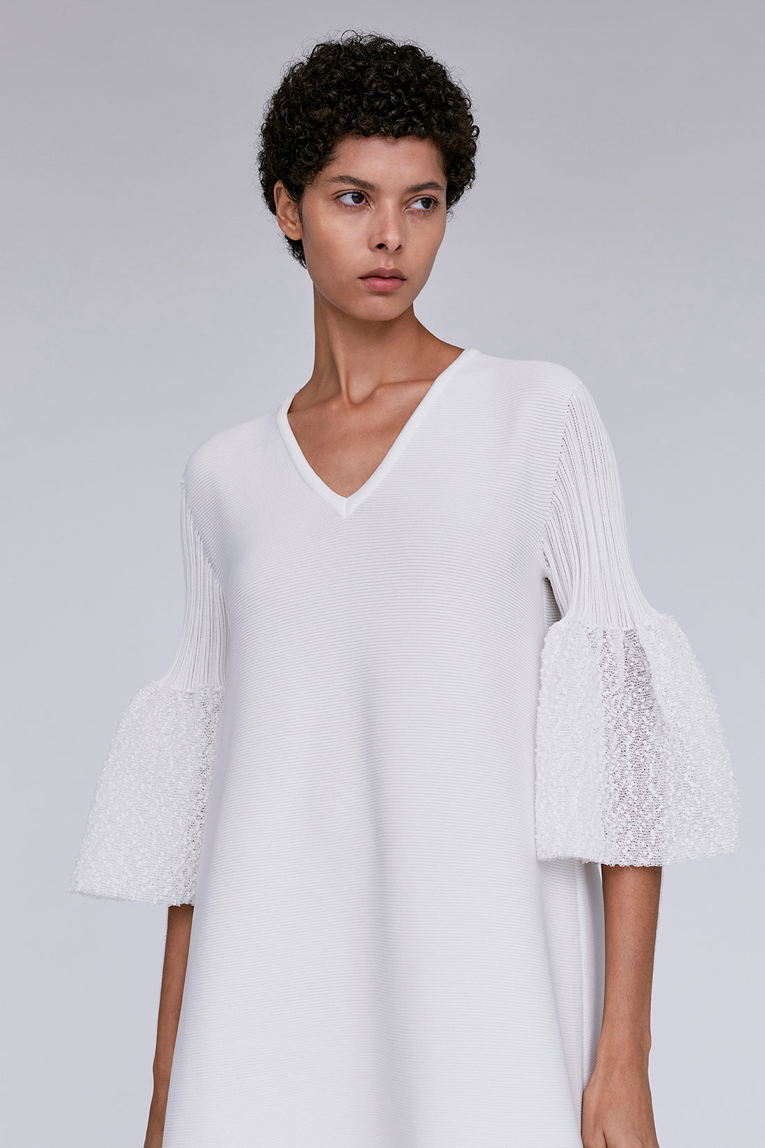 POTTERY SWELL GLITTER SHORT BELL SLEEVE FLARE DRESS