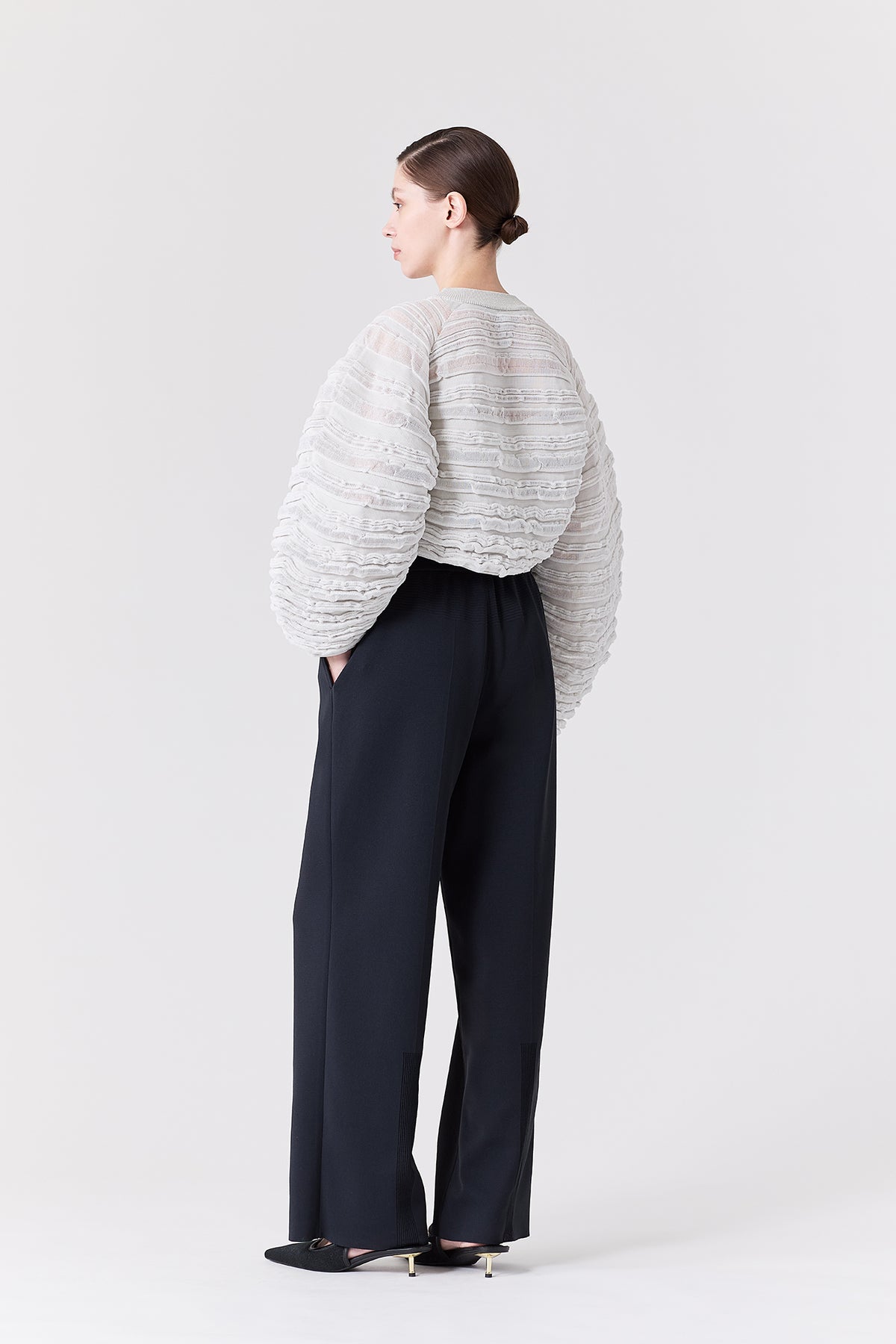 モデル身長：173cm　着用サイズ：F (One size)
