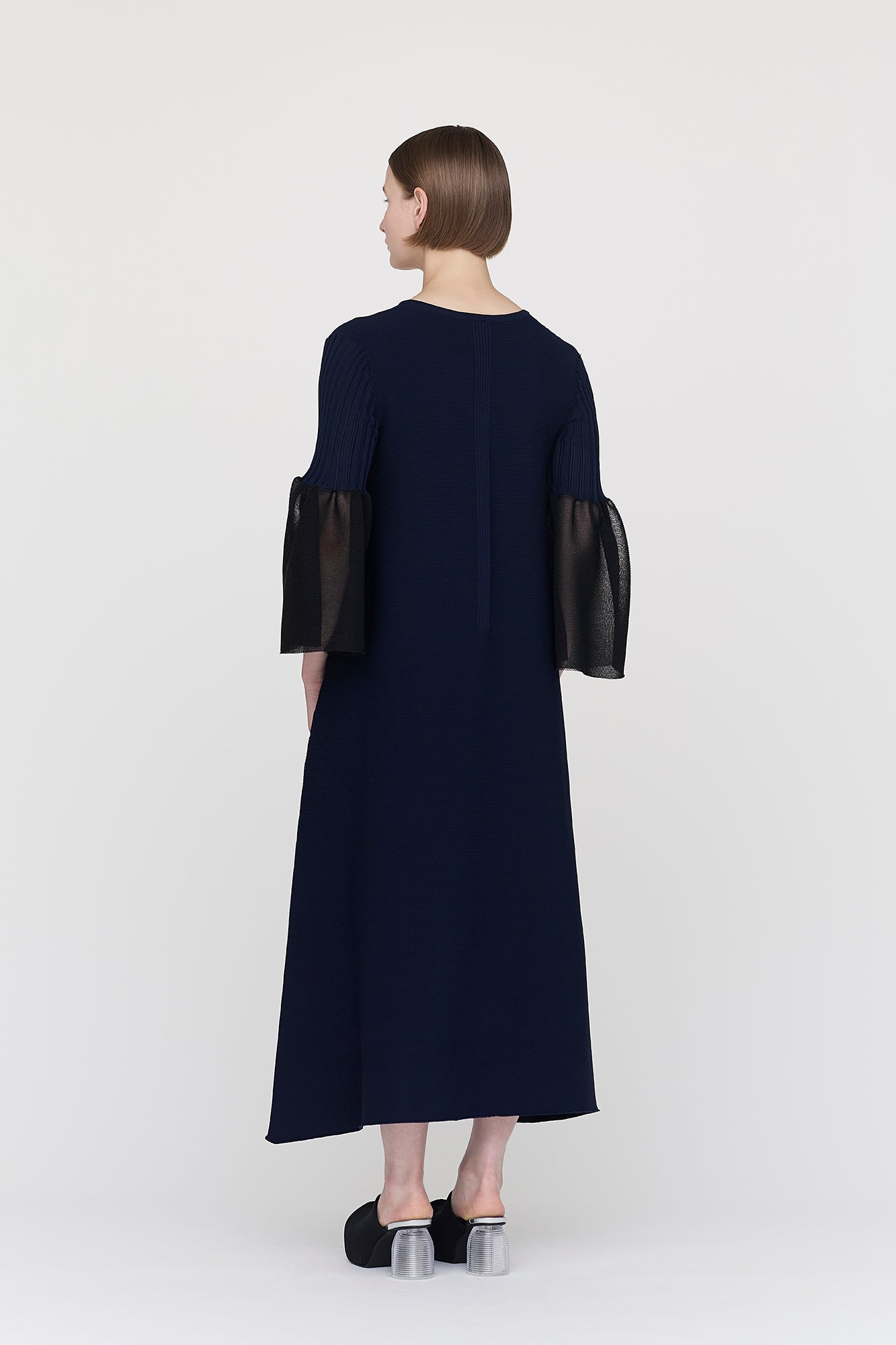 c*e様 『CFCL』POTTERY LUCENT LONGBELL SLEEV POTTERY LUCENT LONG BELL SLEEVE FLARE DRESS