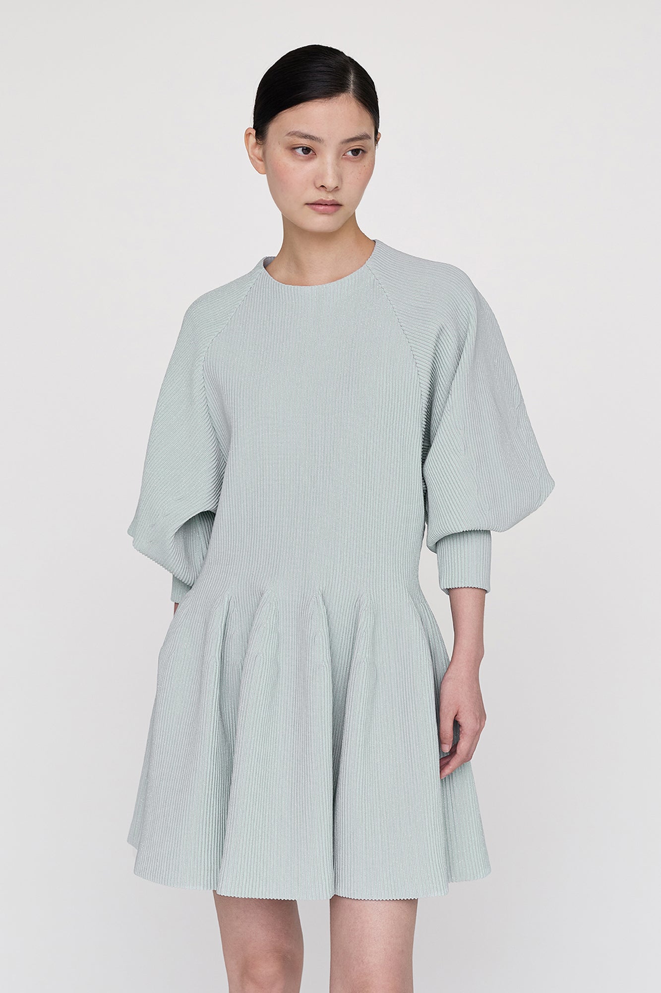 HYPHA PUFF SLEEVE MINI DRESS