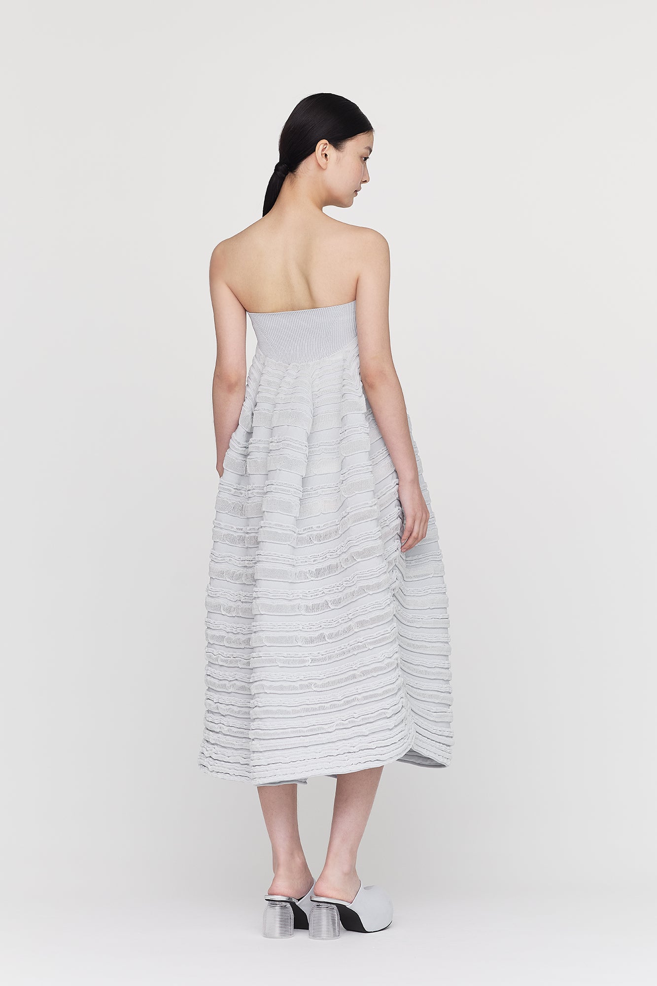 POTTERY HS SWELL GLITTER STRAPLESS DRESS