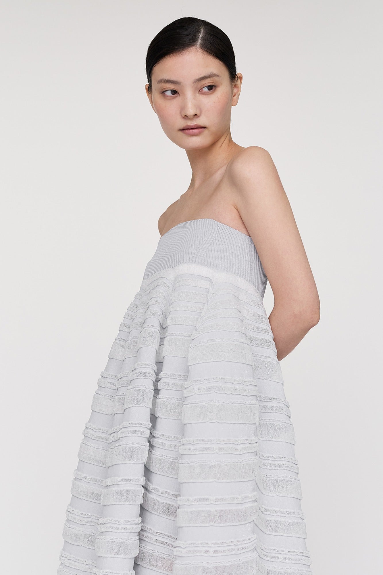 POTTERY HS SWELL GLITTER STRAPLESS DRESS