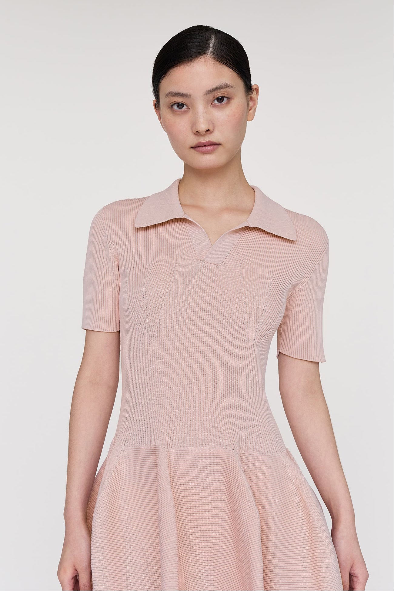 POTTERY GLITTER SHORT SLEEVE POLO DRESS