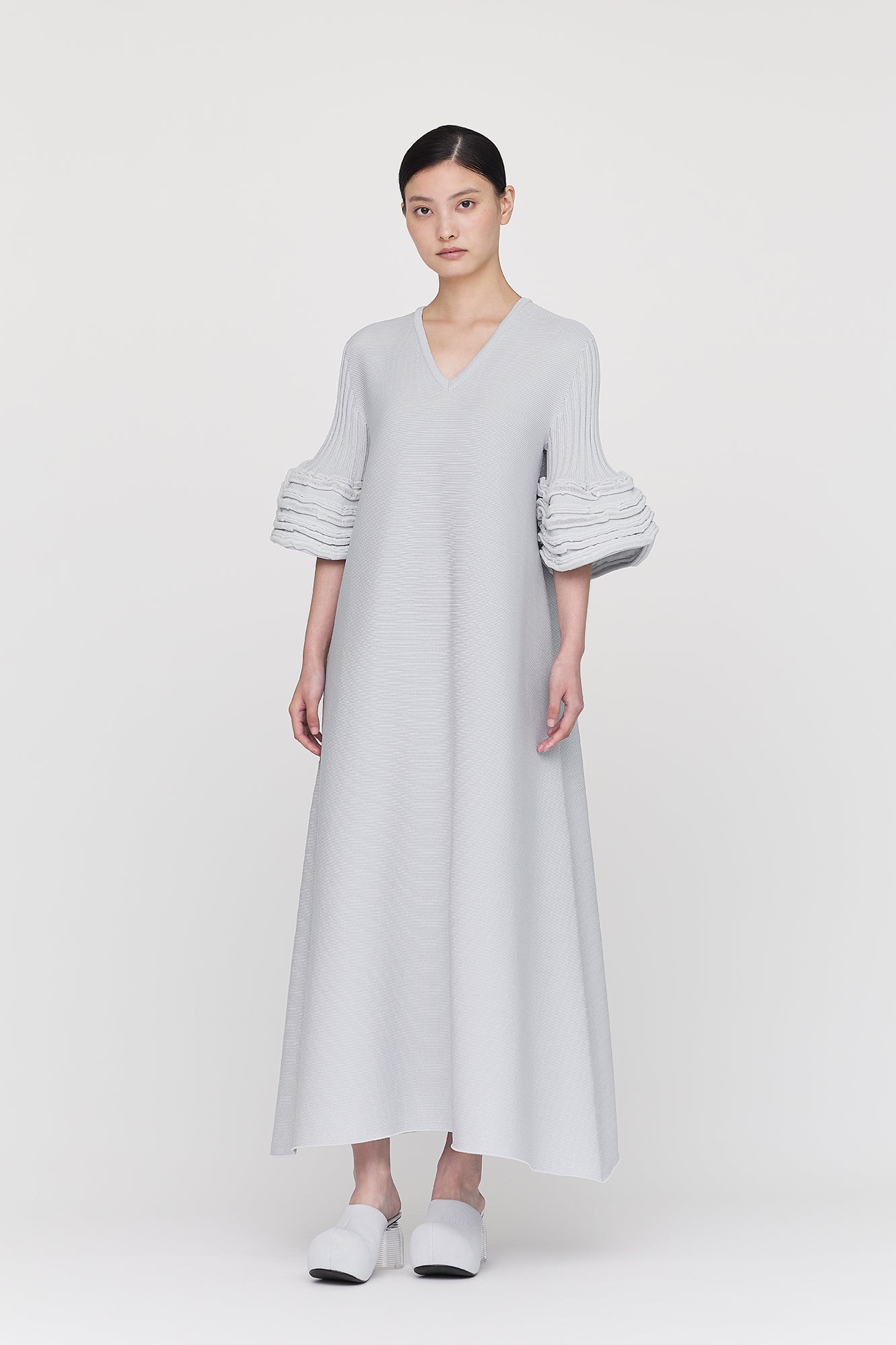 POTTERY SWELL GLITTER SHORT BELL SLEEVE FLARE DRESS