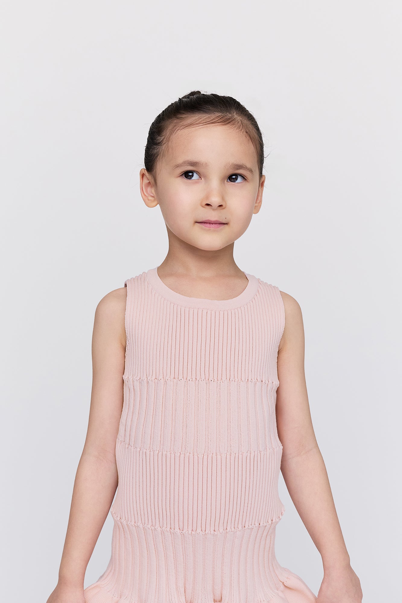 SOFT FLUTED KID SLEEVELESS DRESS