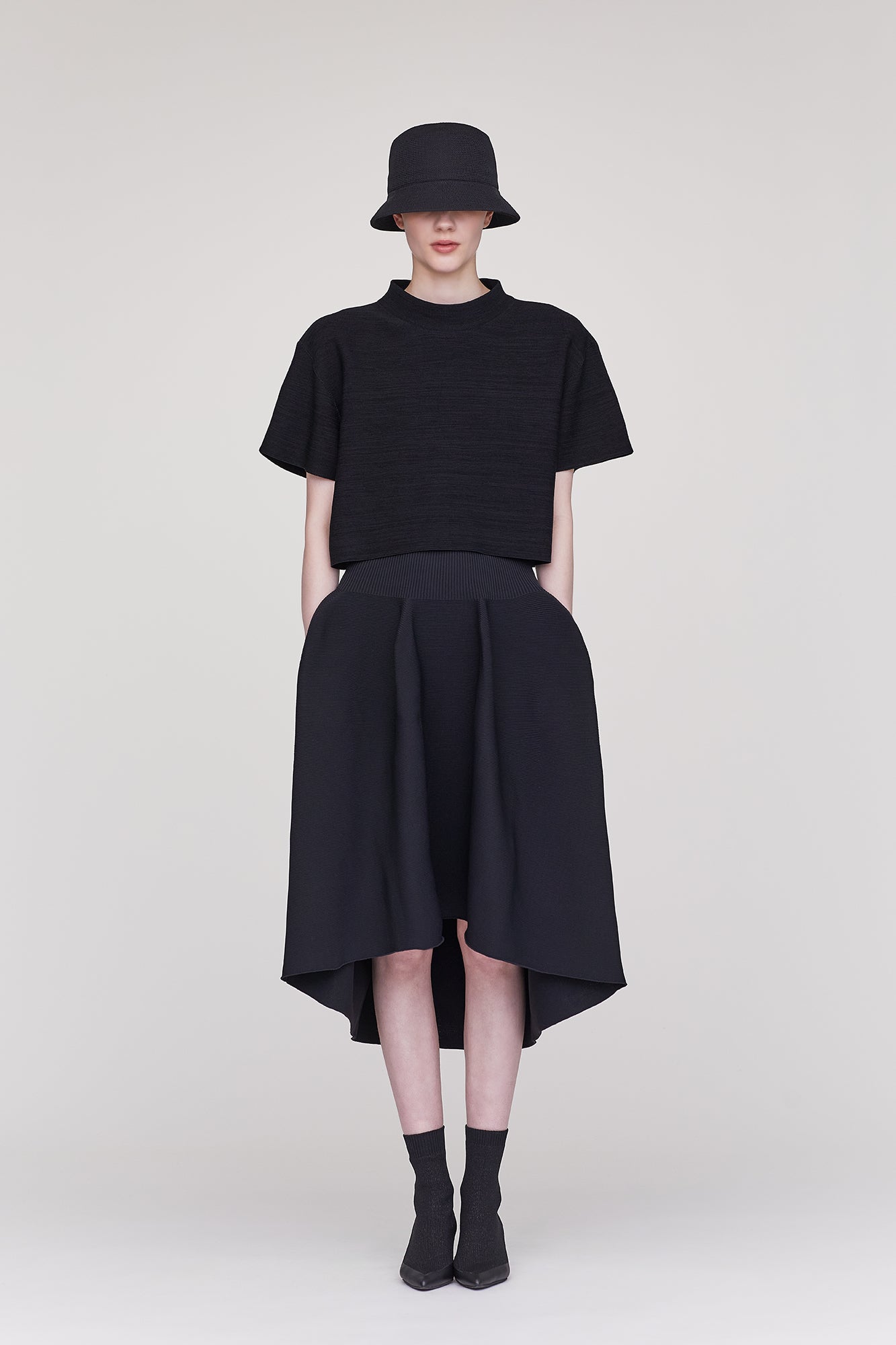 POTTERY ROUNDED HEM SKIRT