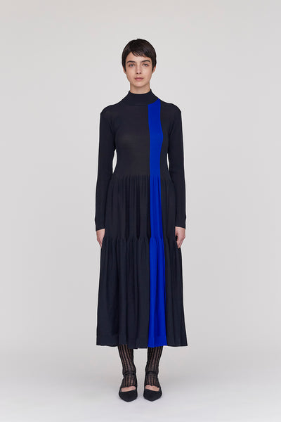 CASCADES MOCKNECK LONG SLEEVE DRESS