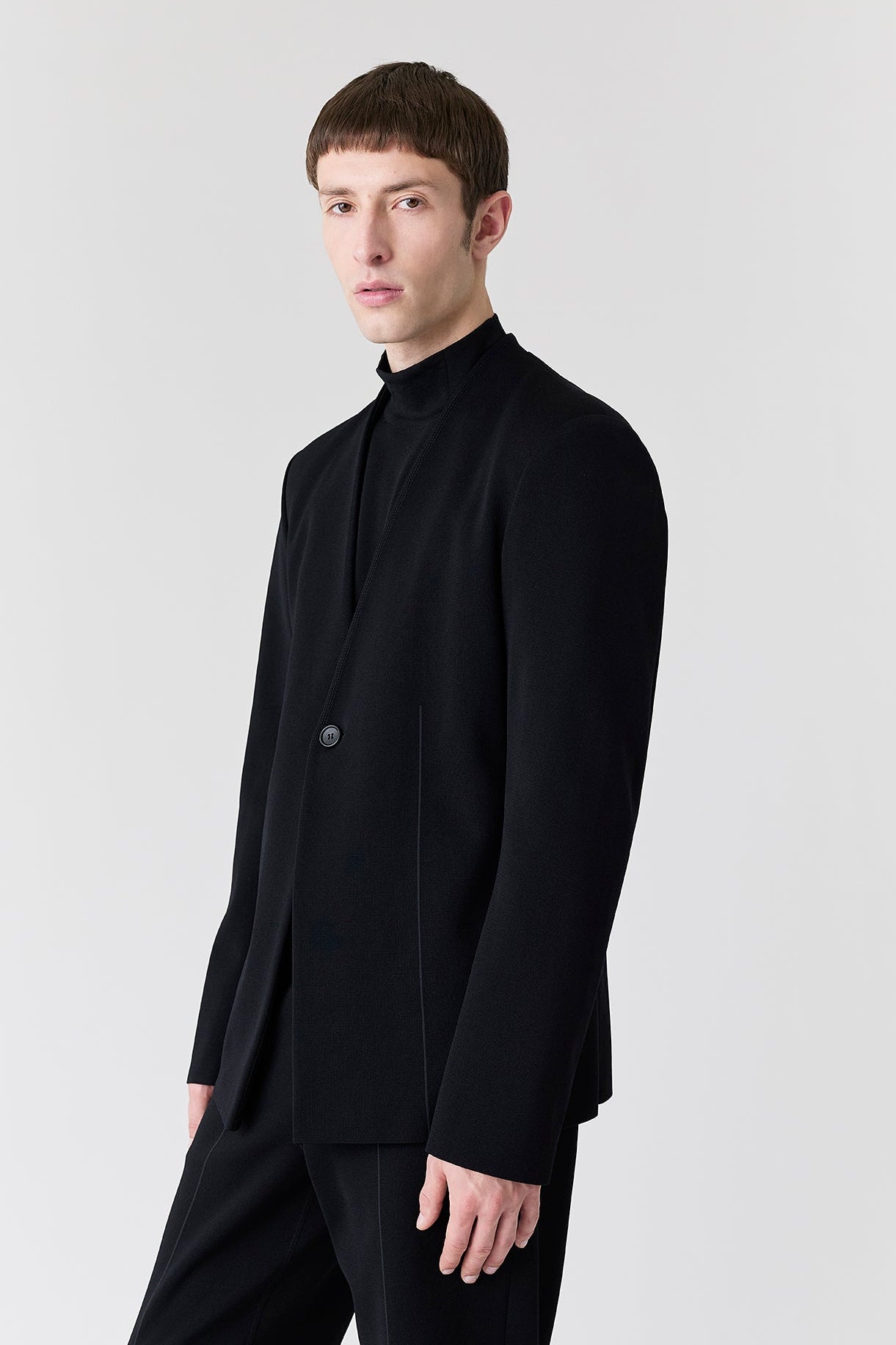 AC MILAN COLLARLESS TAILORED JACKET