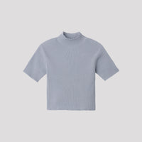 PORTRAIT MOCKNECK SHORT SLEEVE TOP