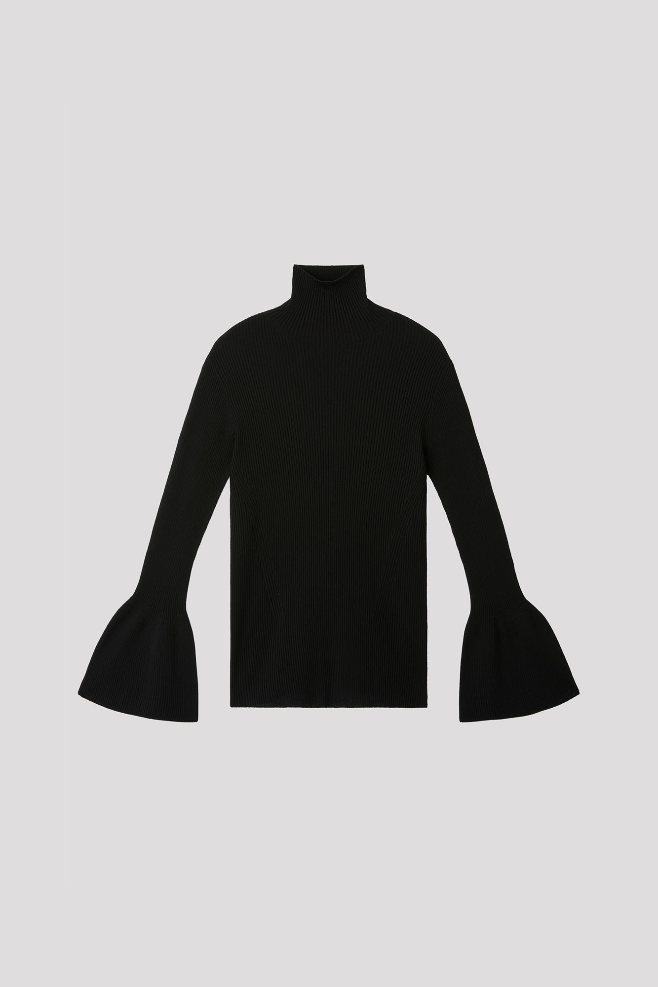 CUPRO RIB LONG BELL SLEEVE TOP – CFCL Official Online Store