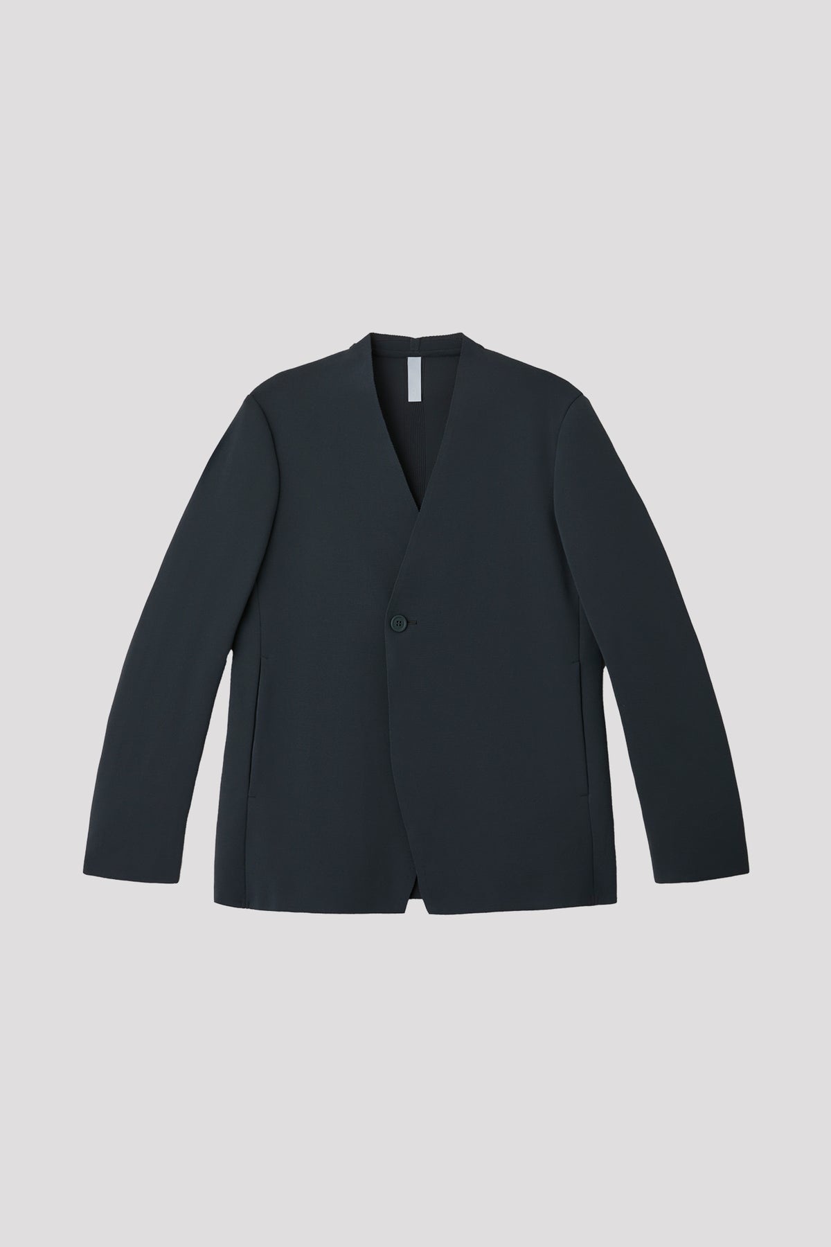 MILAN DOUBLE BREASTED COLLARLESS JACKET