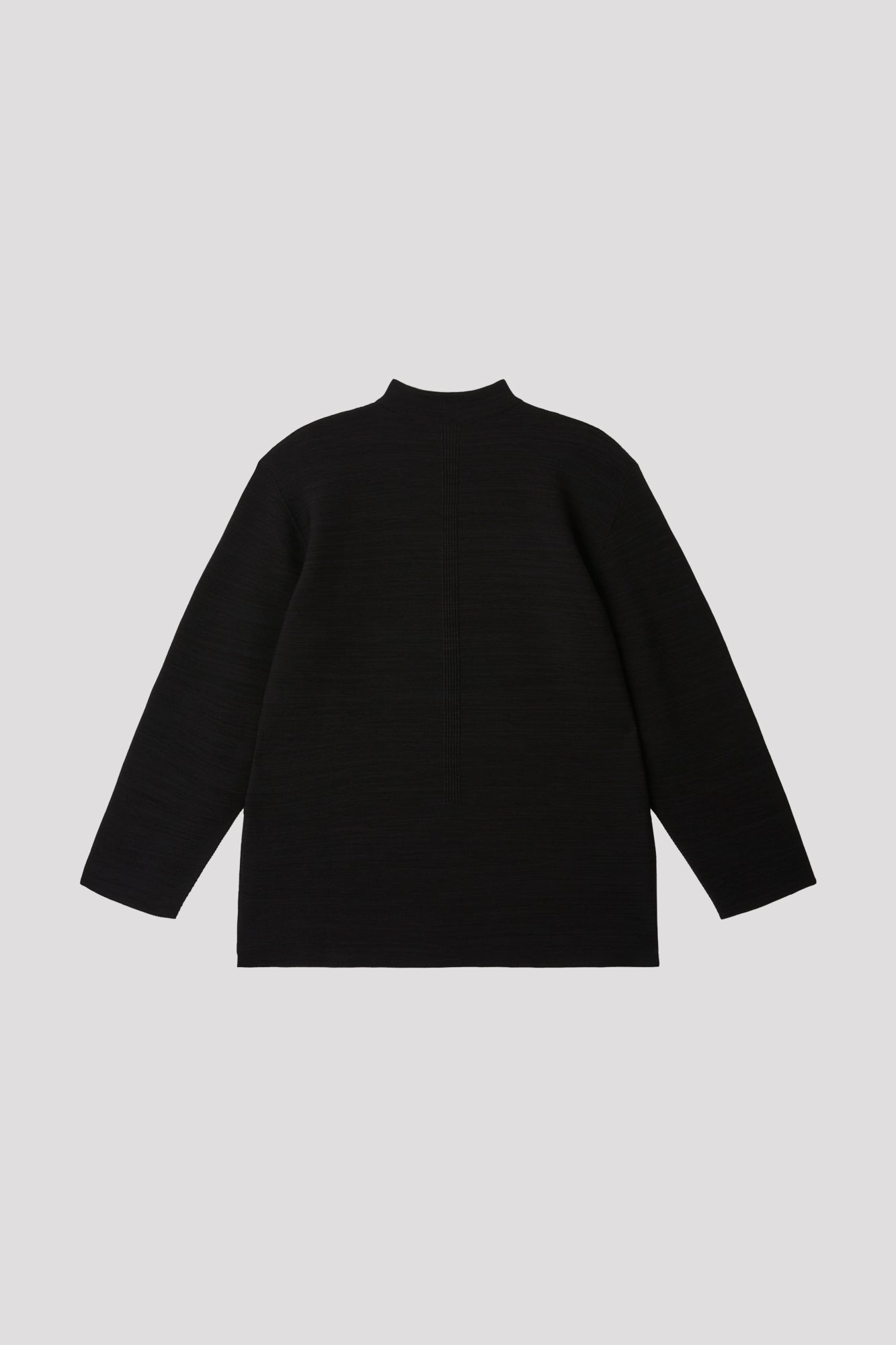 GARTER MOCKNECK LONG SLEEVE TEE SHIRT