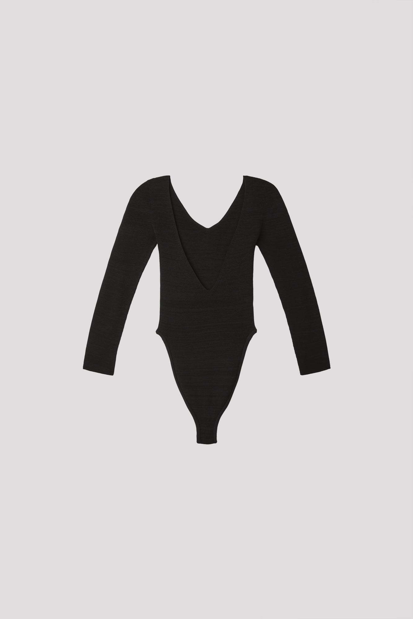 RIB LONG SLEEVE BODY SUIT