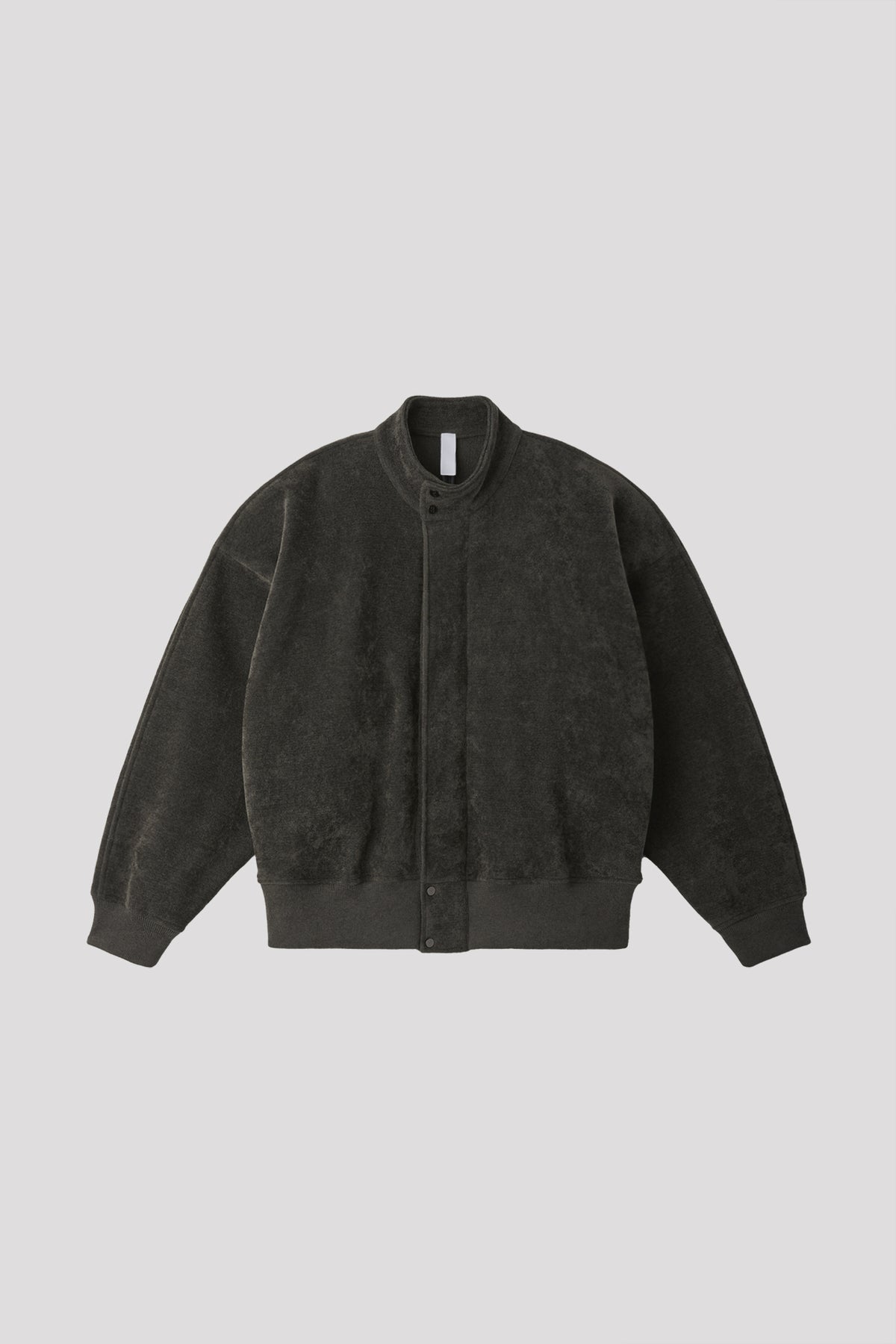 MILAN RIB VELVET STAND-UP COLLAR ZIP BLOUSON