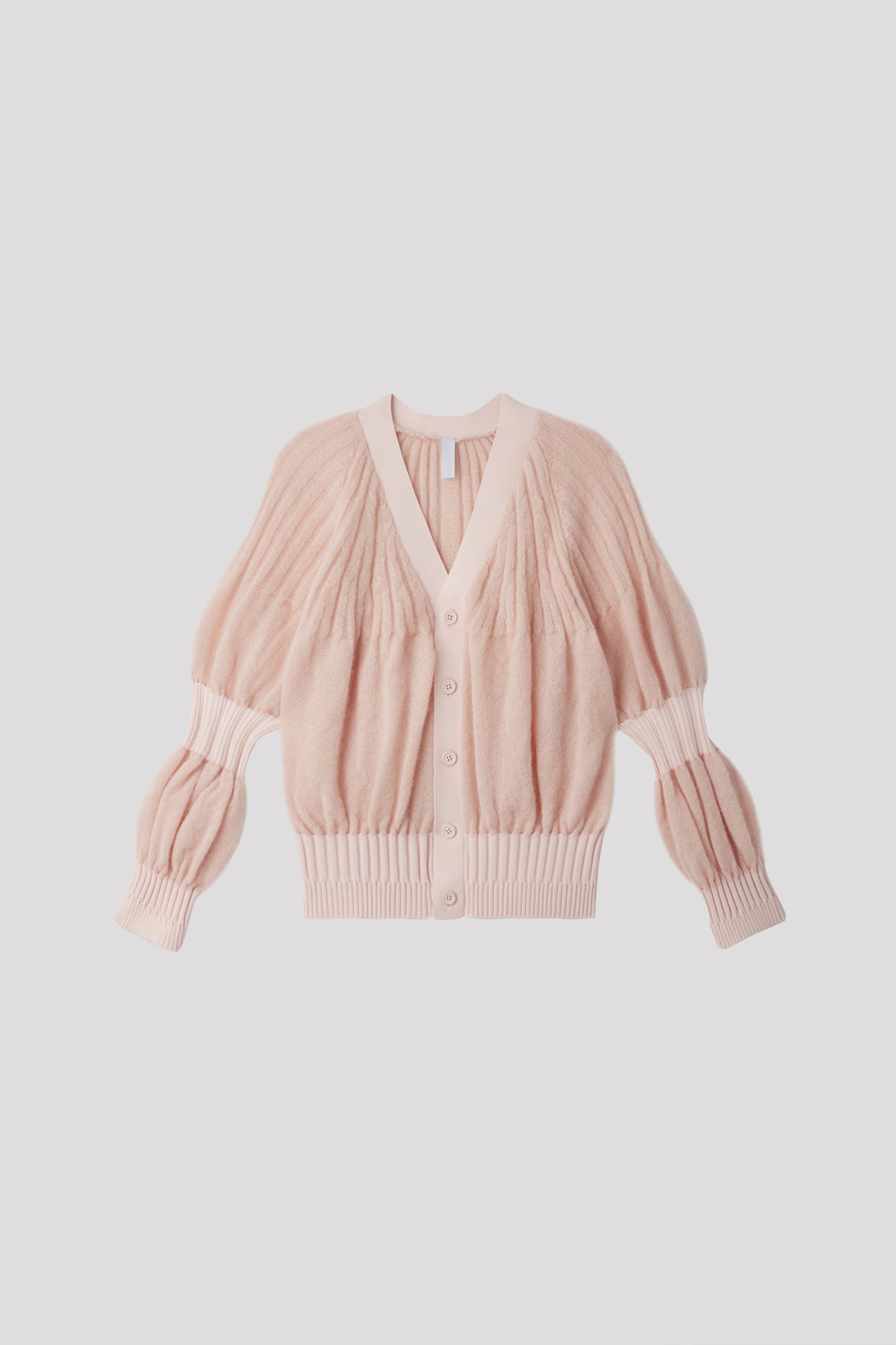 FLUTED MOHAIR CARDIGAN 