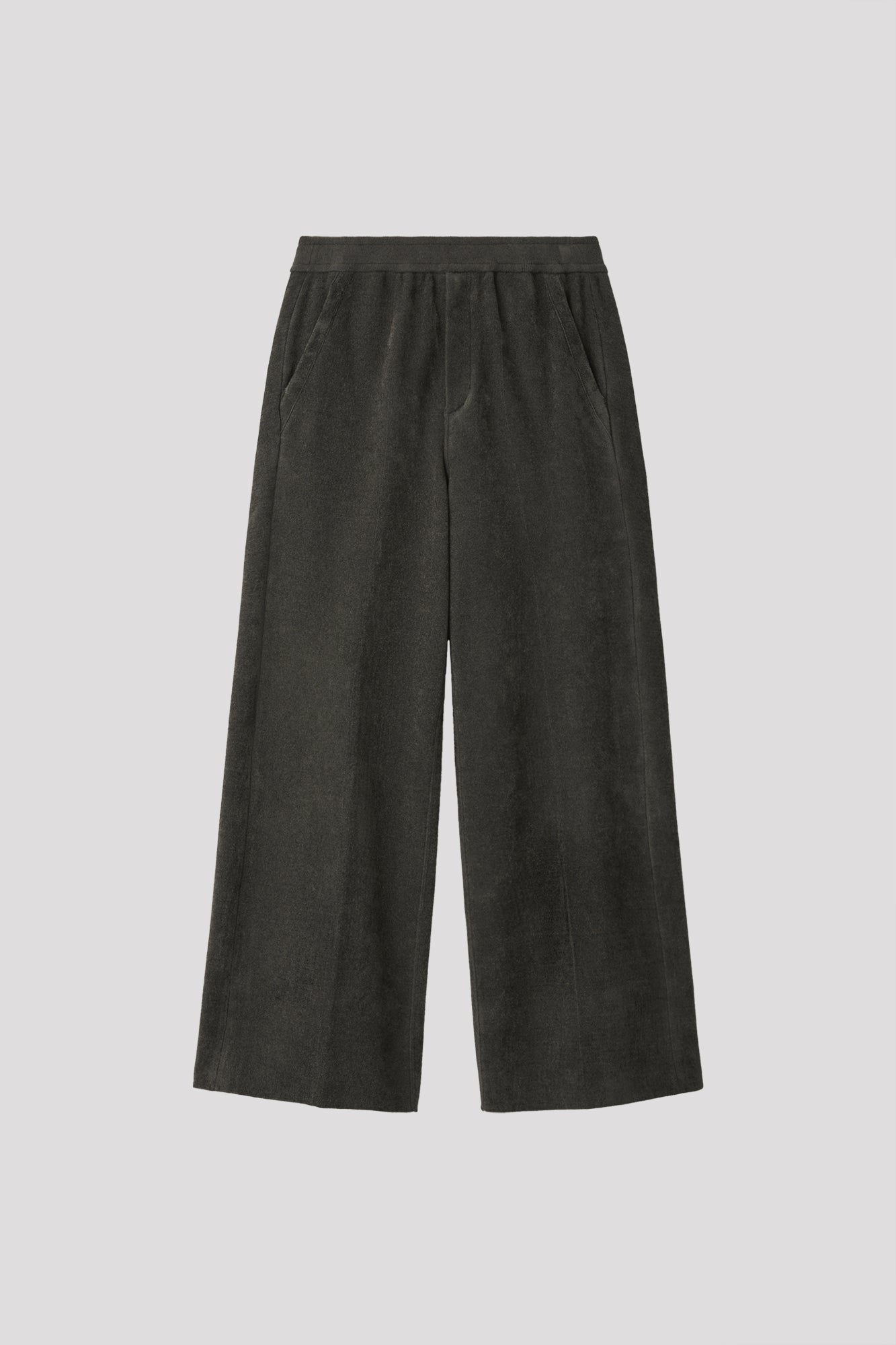 Milan Rib Velvet Wide Strait Pants