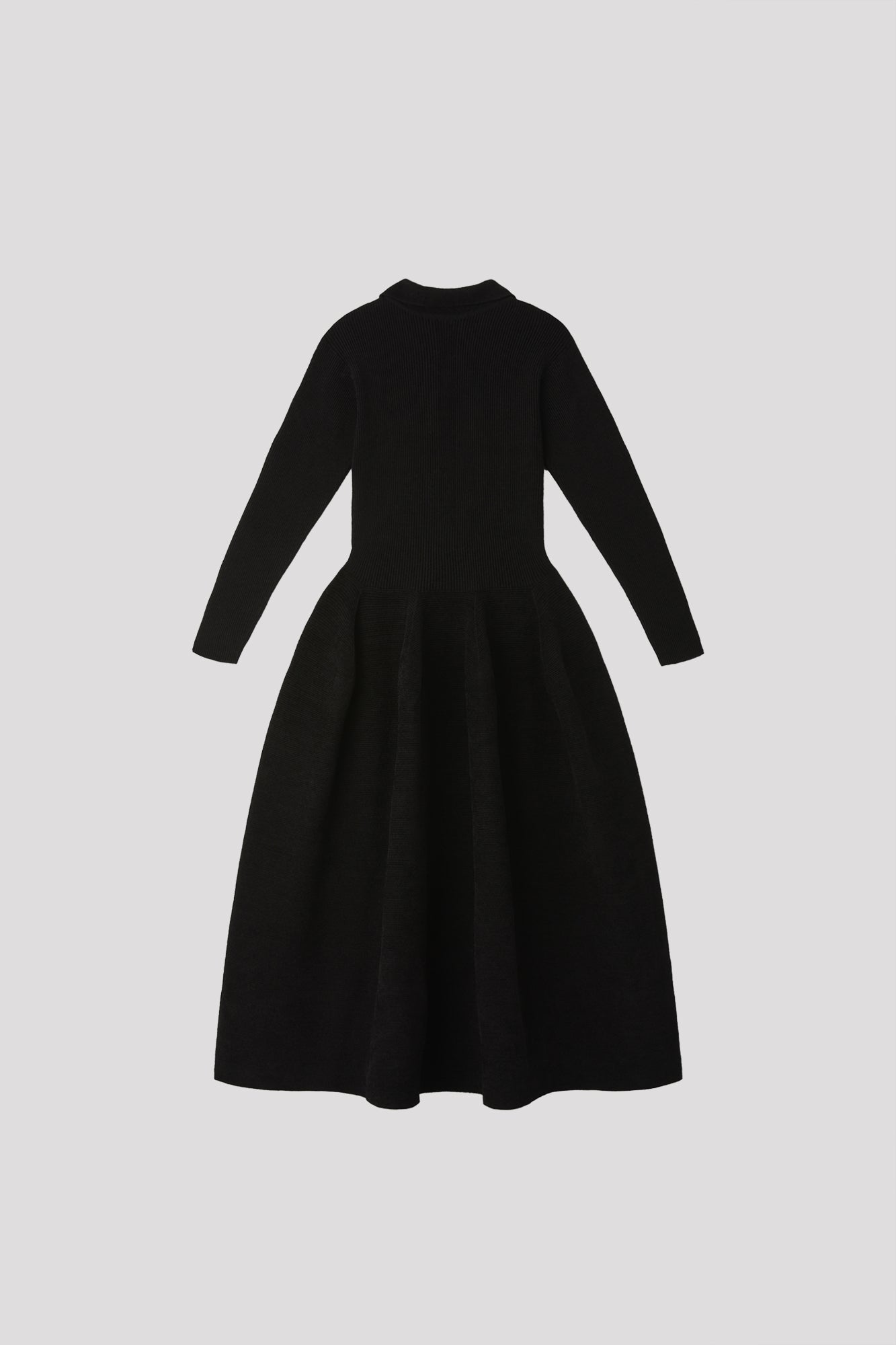 POTTERY VELVET LONG SLEEVE POLO DRESS